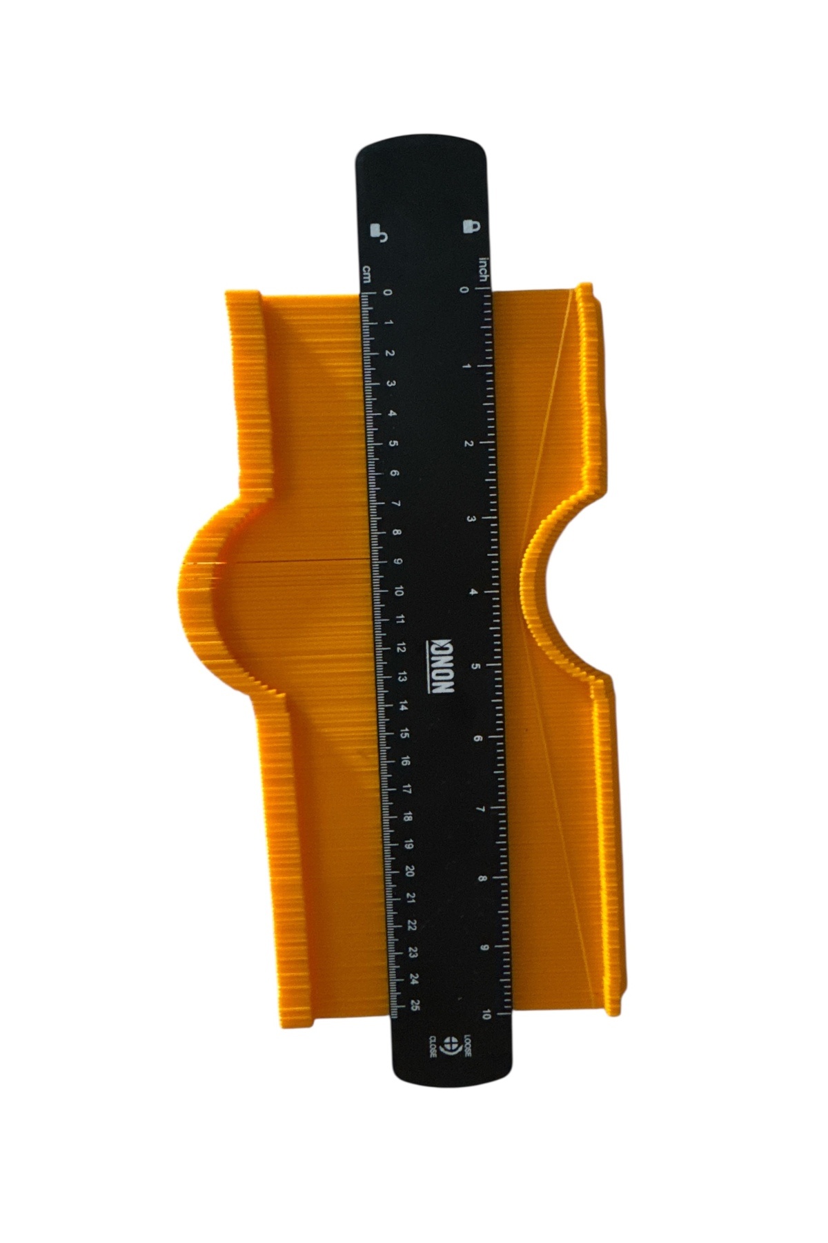 ONON HIRDAVAT 25CM Şablon Ölçer Aleti, Kilitli Cetvel Süper Çoğaltıcı - Ölçüm Aletleri Şekil