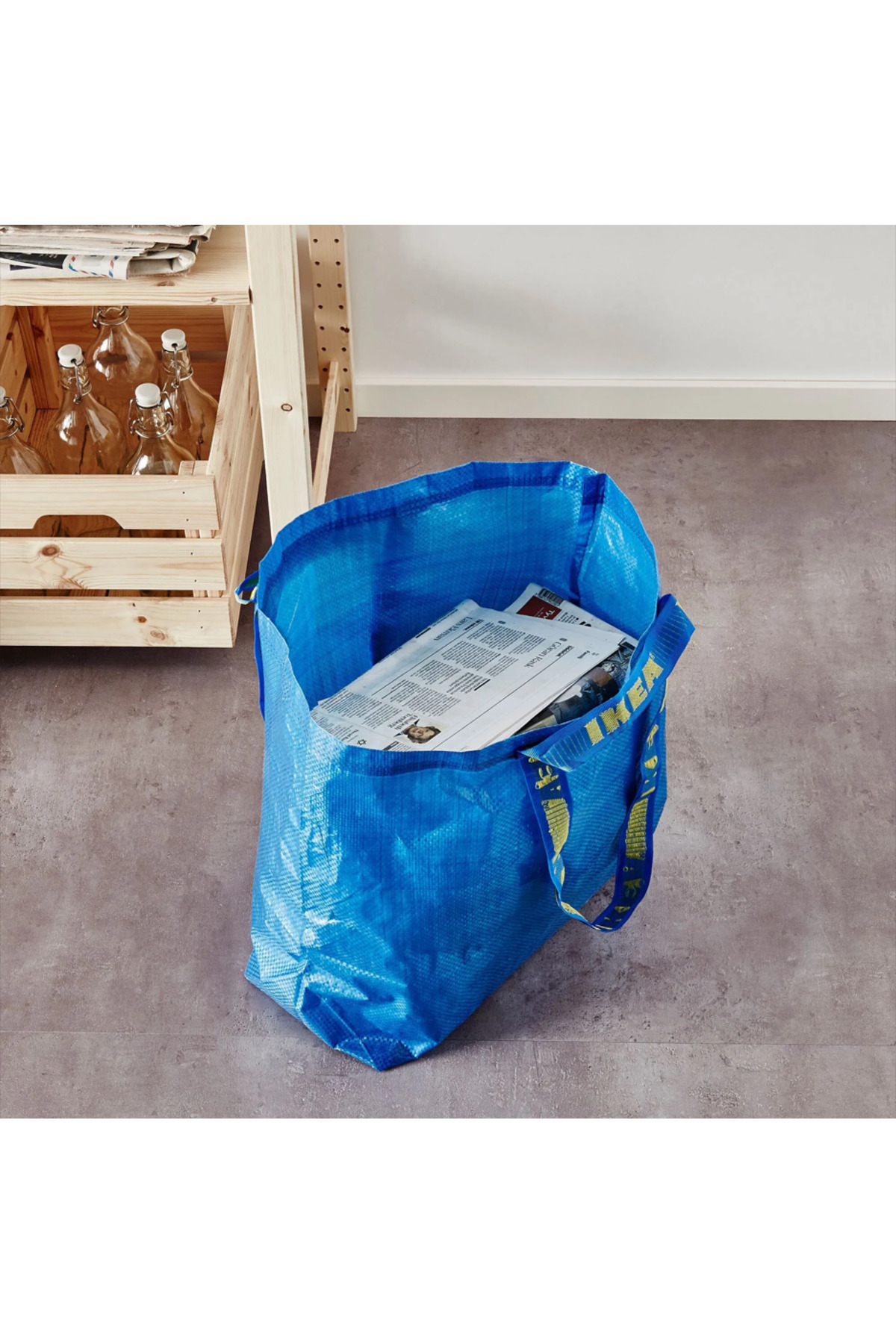IKEA 2'li FRAKTA çanta, mavi, 36 lt 2 ADET 60301707 görsel 6