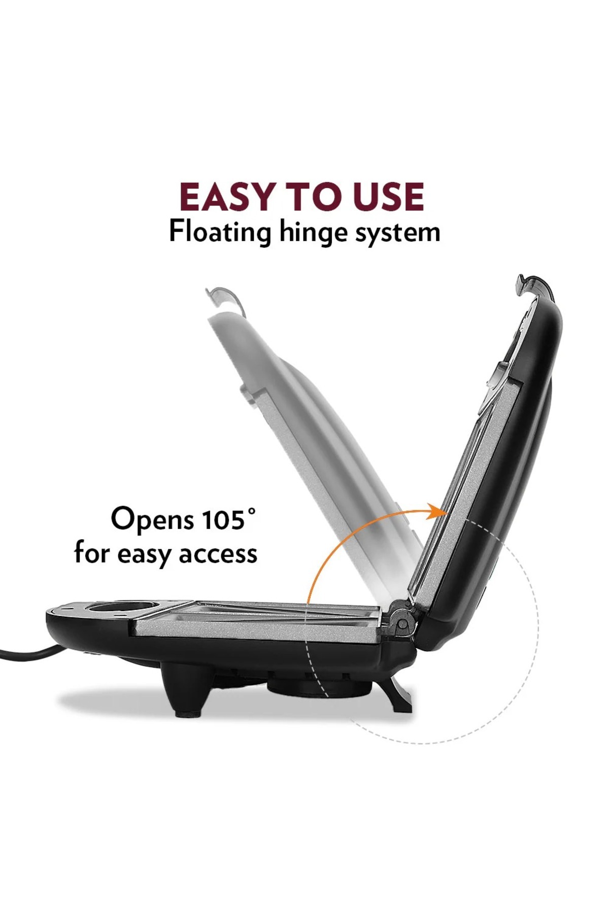 Borosil-Sandwich Maker 800W | 2-Sandwich Capacity | Non-Stick Plates, Automatic Temperature Control 6