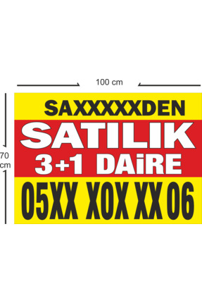 SUFİ DİJİTAL Sahibinden SATILIK DAİRE BRANDA AFİŞ PANKART