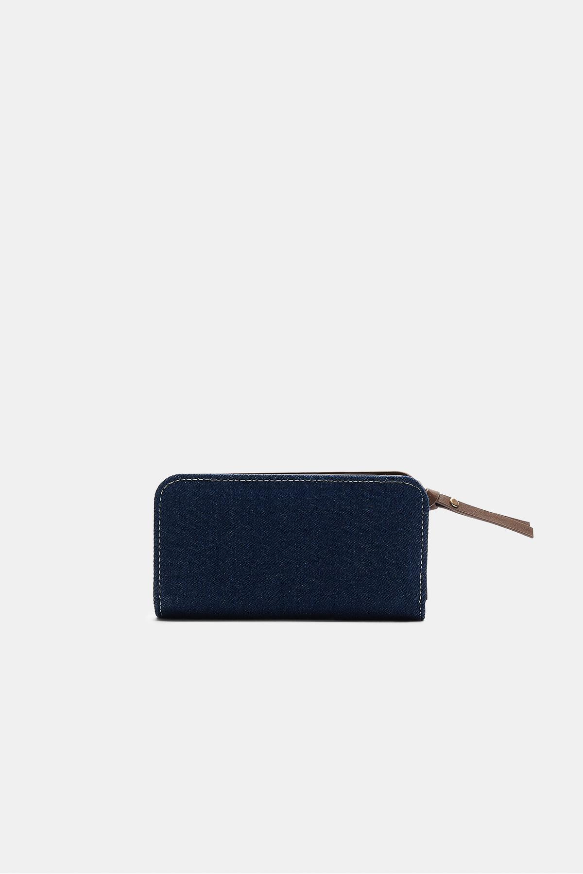 Stradivarius  Kot fermuarlı cüzdan - Görsel 5