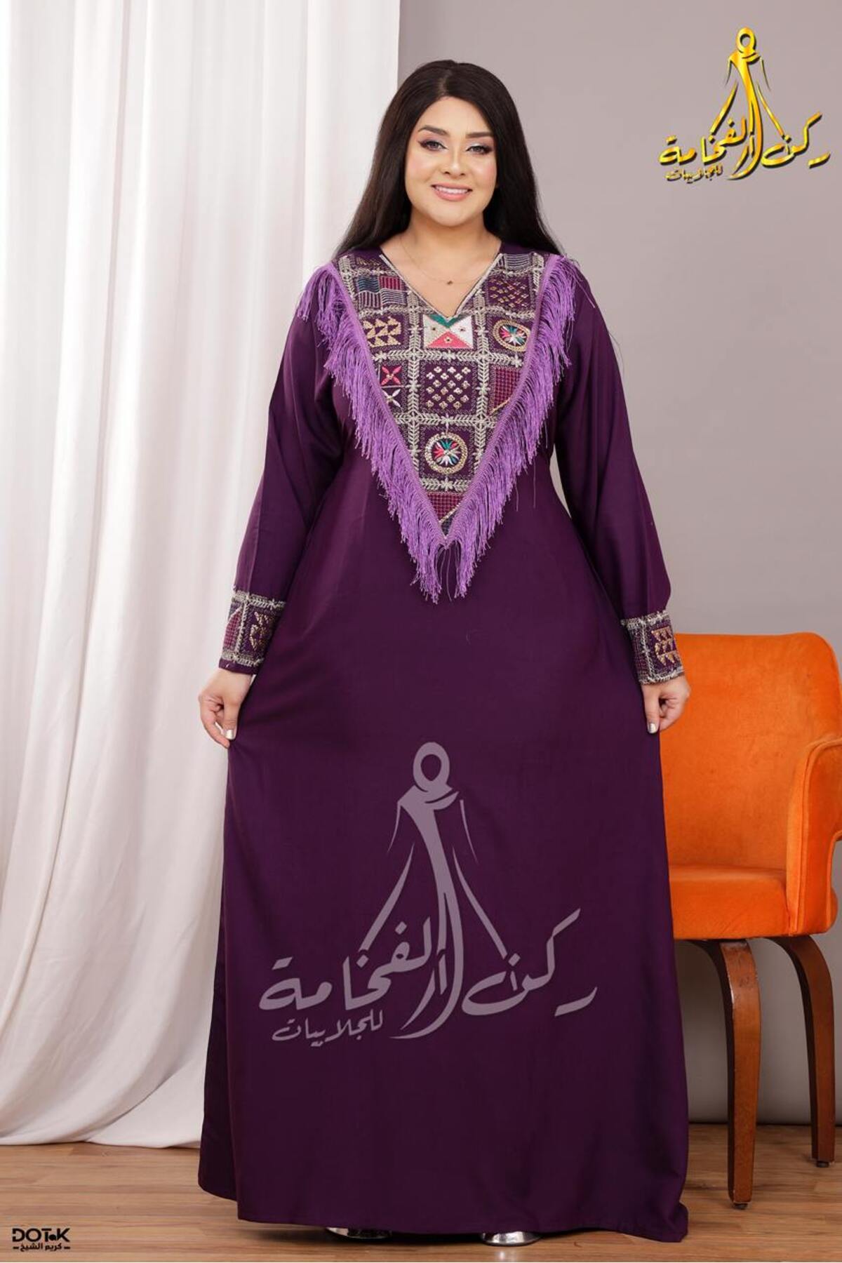 Generies-Linen abaya made of light and comfortable linen material with an elegant and modern design, ideal for everyday use 2
