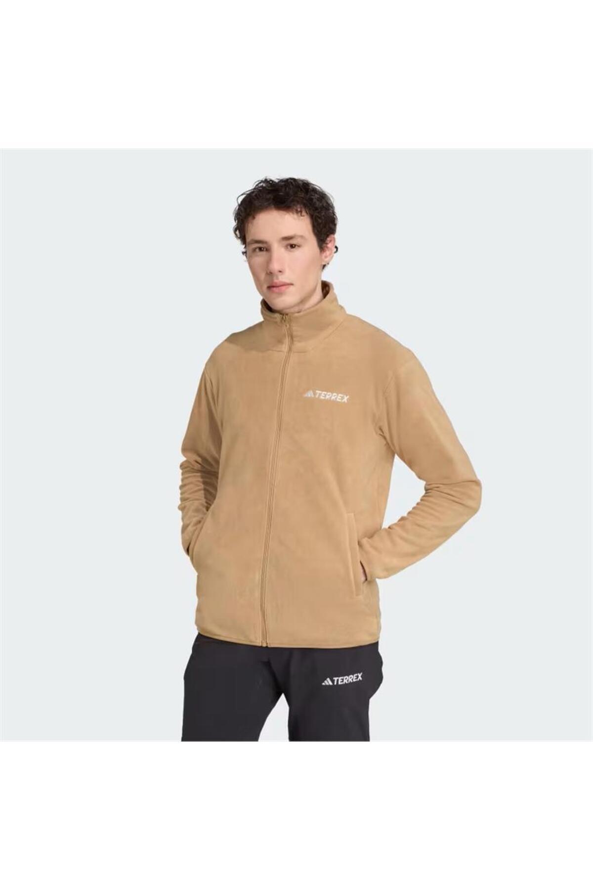 آدیداس کاپشن قهوه‌ای مردانه MT ESS FZ FL JM3115