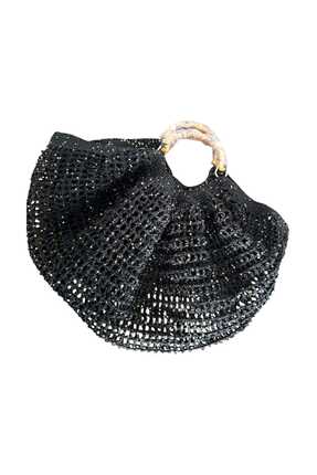 bi ters bi düz ELÖRGÜSÜ GOLD PULLU FİLE ÇANTA