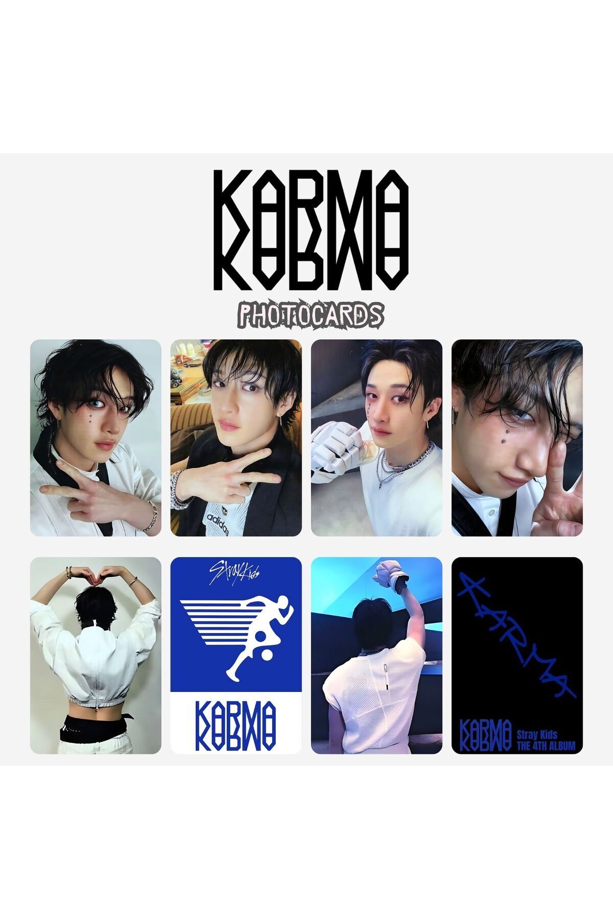 Kpop Dünyasi STRAY KIDS Bangchan '' Karma '' Photocards Set