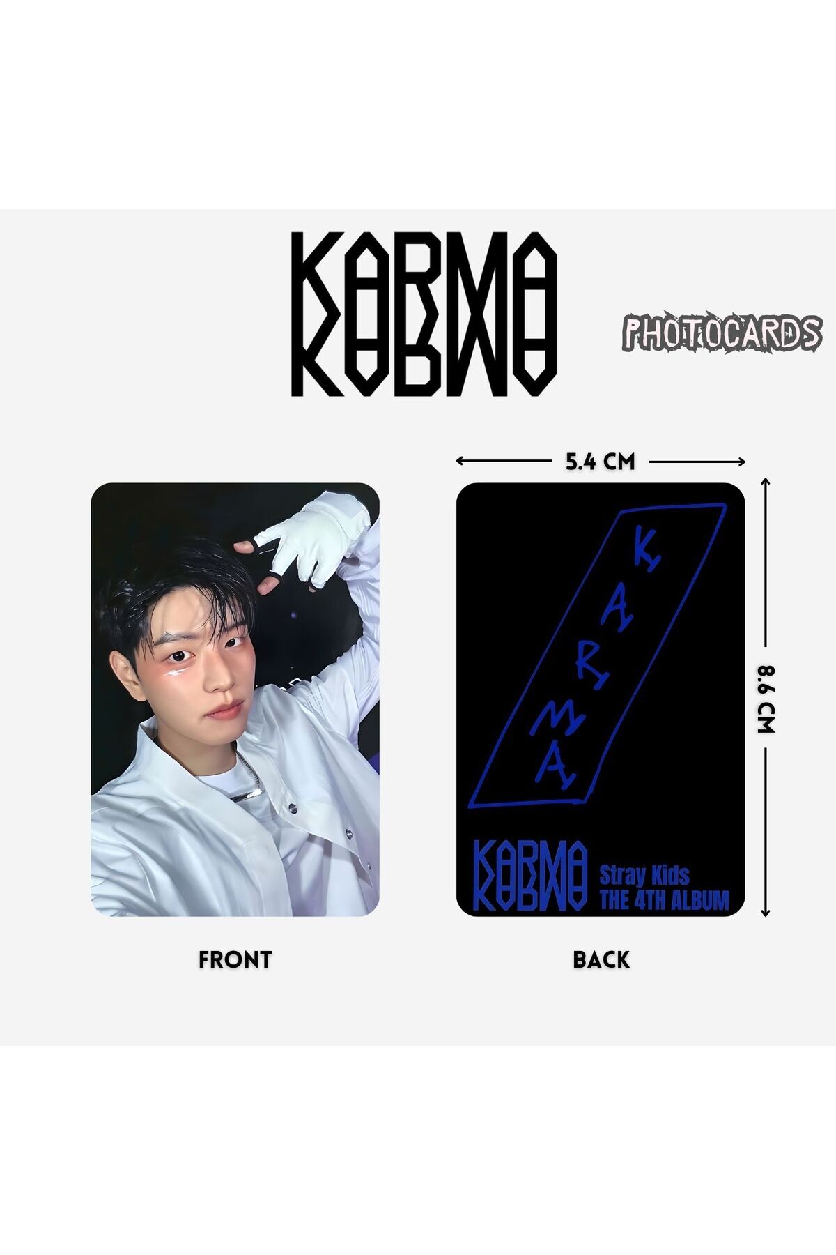 Kpop Dünyasi STRAY KIDS Seungmin '' Karma '' Photocards Set