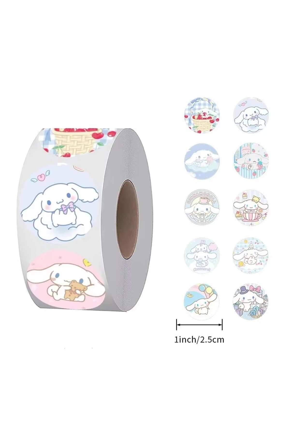 Choice 500-DRG 500pcs/Roll Sanrio Anime Stickers Hello Kitty Kuromi My ...