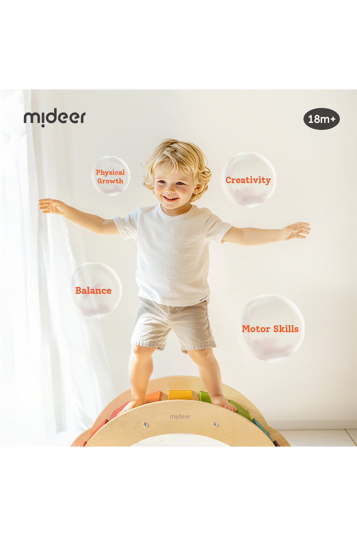 صندلی صخرهنوردی چوبی رنگینکمان