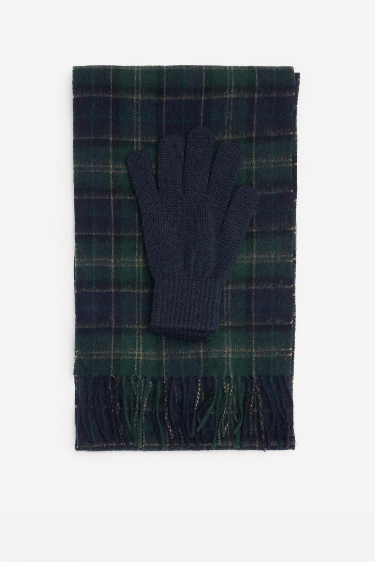 ست شال گردن و دستکش مردانه لایسنس دار- تحت لیسانس | باربور Barbour MGS0018-0143 - تصویر 2