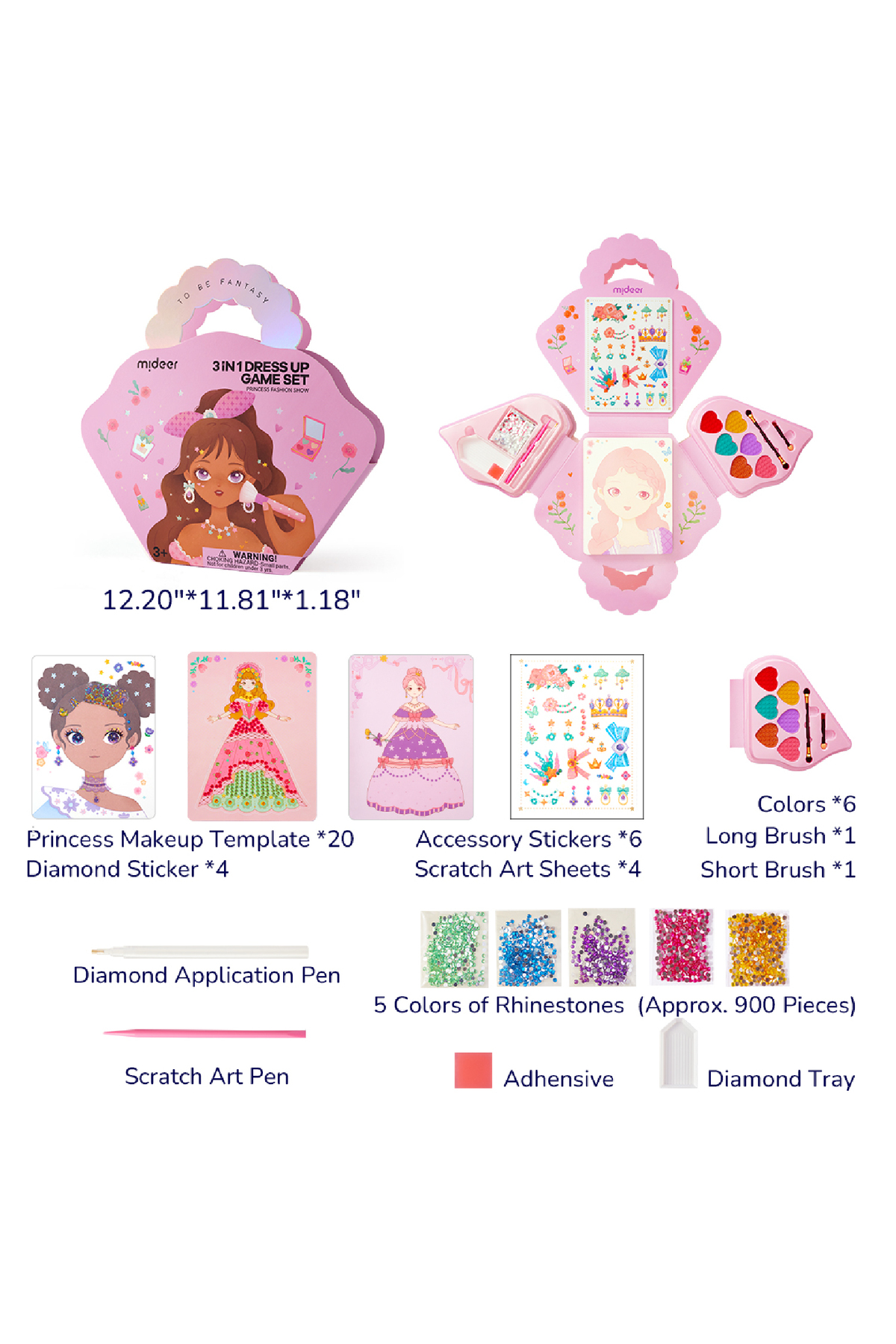 کیت لباس‌پوشی ۳ در ۱ – نمایش مد پرنسس