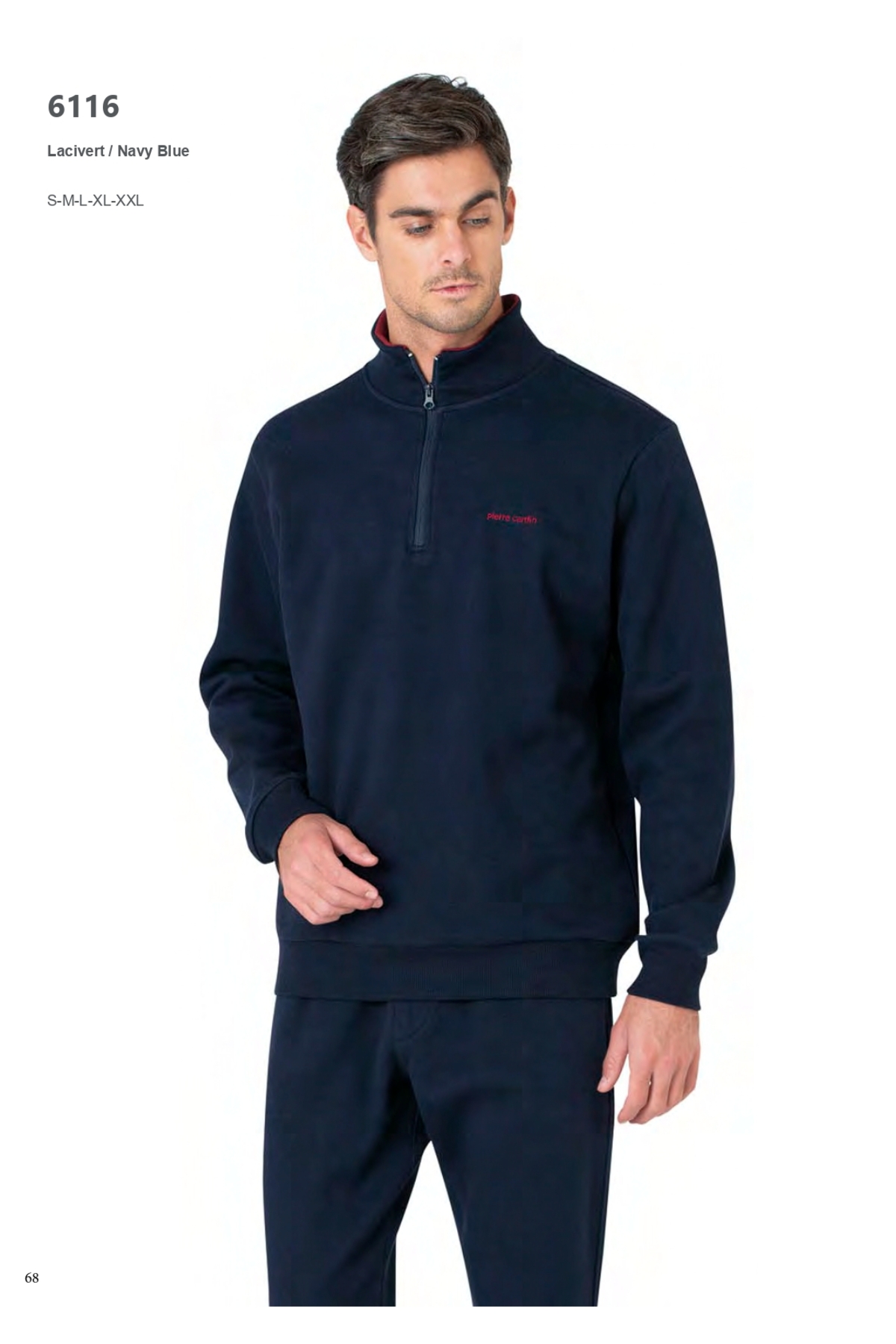 ست گرمکن ورزشی مردانه راسته فاق نرمال آستین بلند | پیر کاردین Pierre Cardin TYC21A716602433884B533100 - تصویر 2