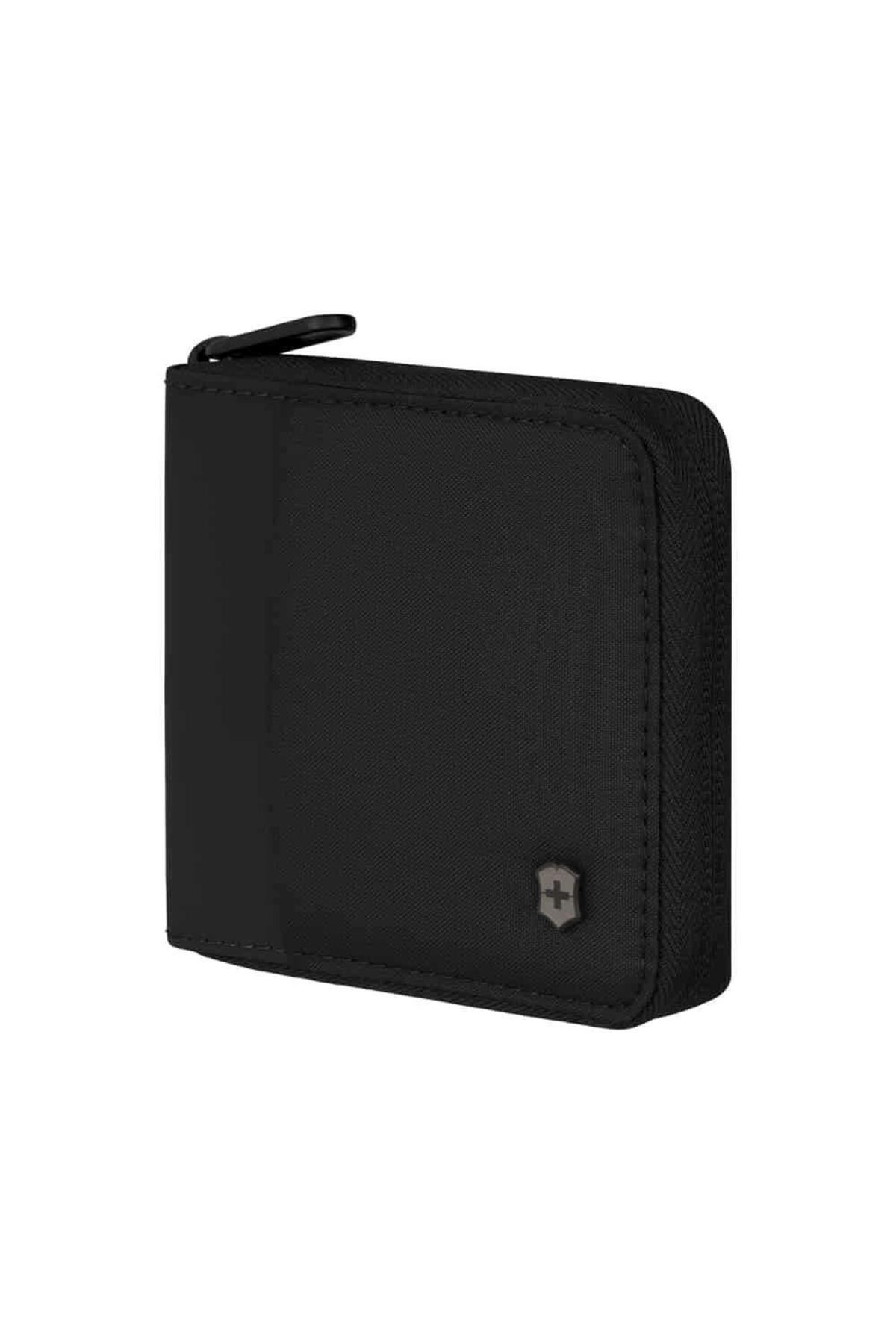 VICTORINOX 653367 Travel Essential Zip Around Cüzdan, Siyah