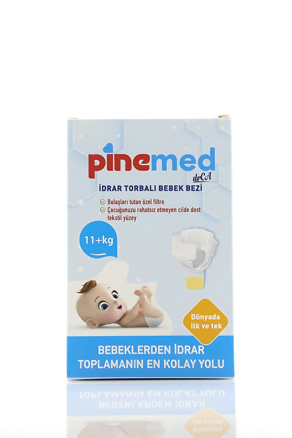 PİNEMED Bebekler İçin Tıbbi Amaçlı İdrar Toplama Bezi(11+ KG) 2 Adet fotoğrafı 6 (önizleme)