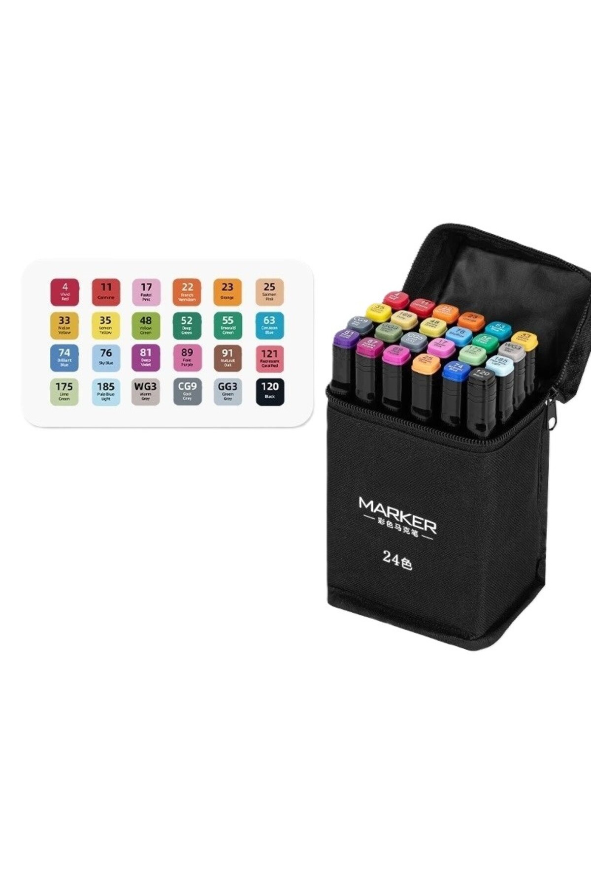 Flippy 24 Μαρκαδόροι, Flippy, με βάση το λάδι, πάχους 1mm και 6mm, τσάντα απο...