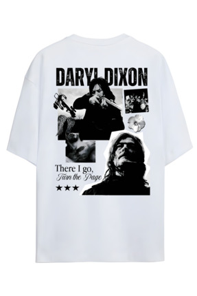 MAGORS THE WALKING DEAD DARYL DIXON TASARIMLI UNISEX YENİ SEZON OVERSIZE PAMU...