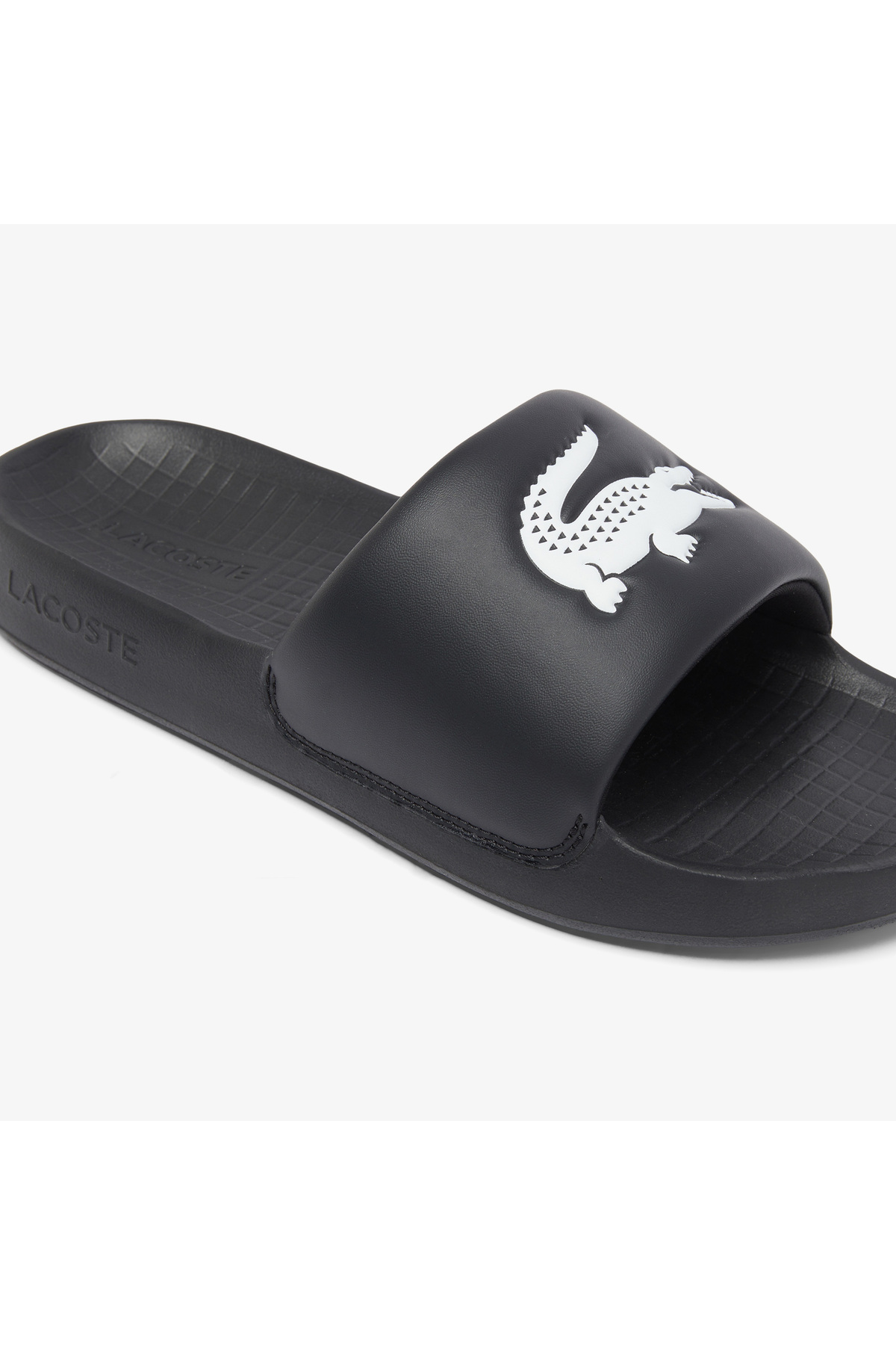 Lacoste Serve Slide 1.0 Erkek Siyah Terlik görsel 6