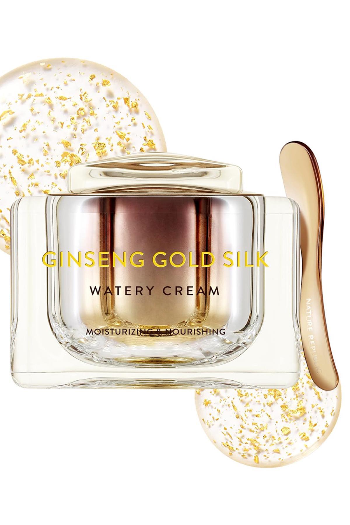NATURE REPUBLIC GINSENG  SILK 2点 Nature Republic Ginseng Gold Silk Nemlendirici Yüz Kremi 70.8GR