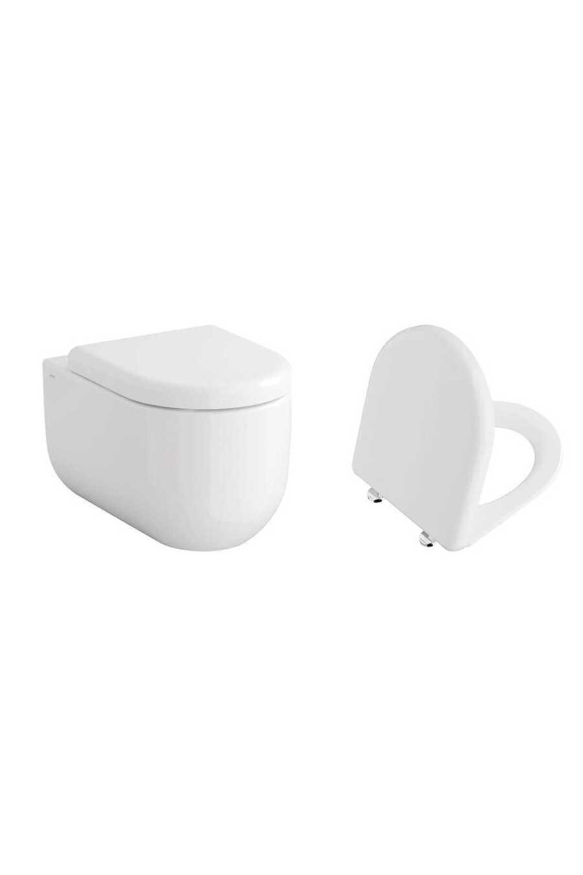 VitrA Liquid Asma Klozet ve Kapak Takımı, Beyaz