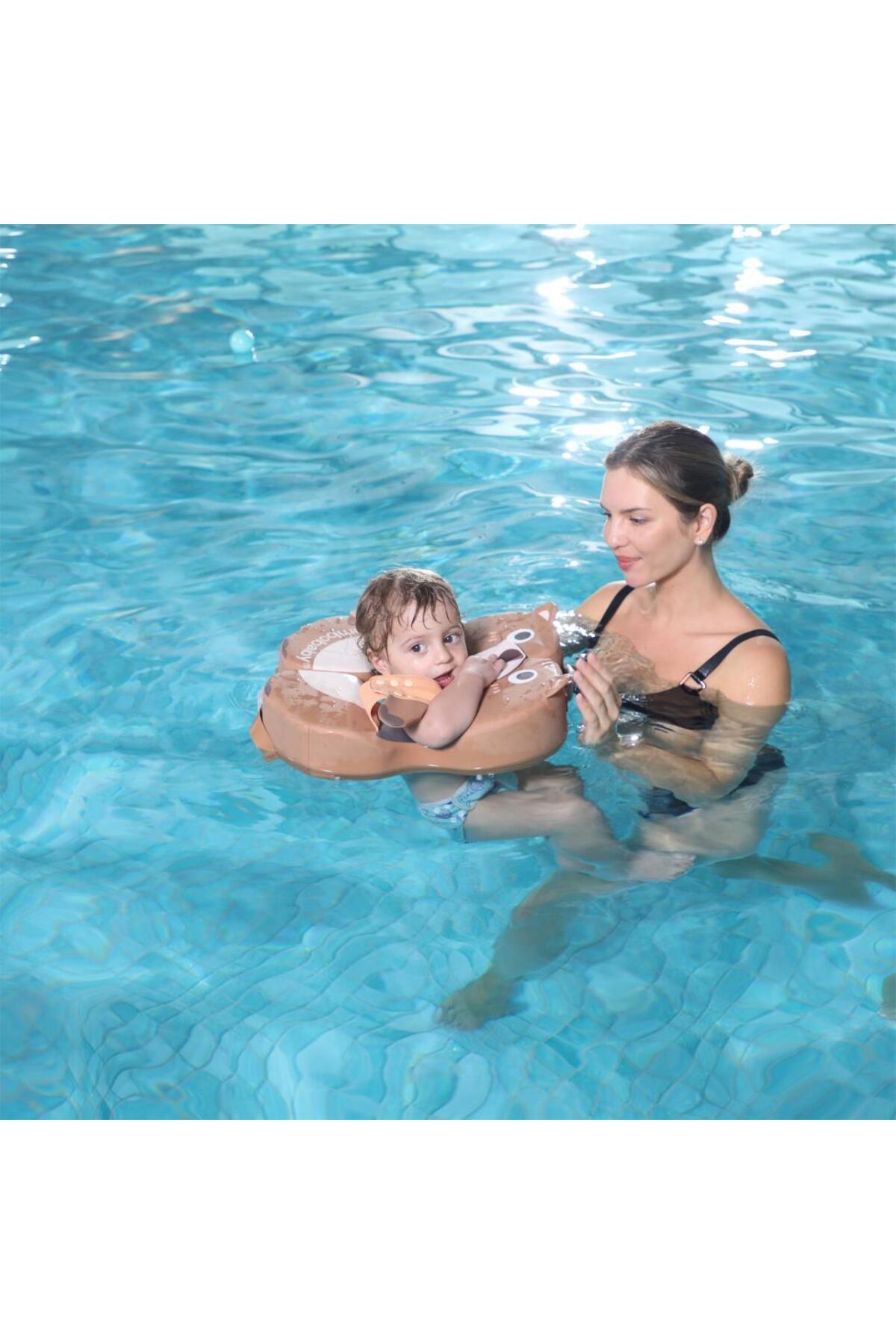 Mambobaby Katlanabilir Göğüs Destekli Yüzme Simidi - Ayı fotoğrafı 5 (önizleme)