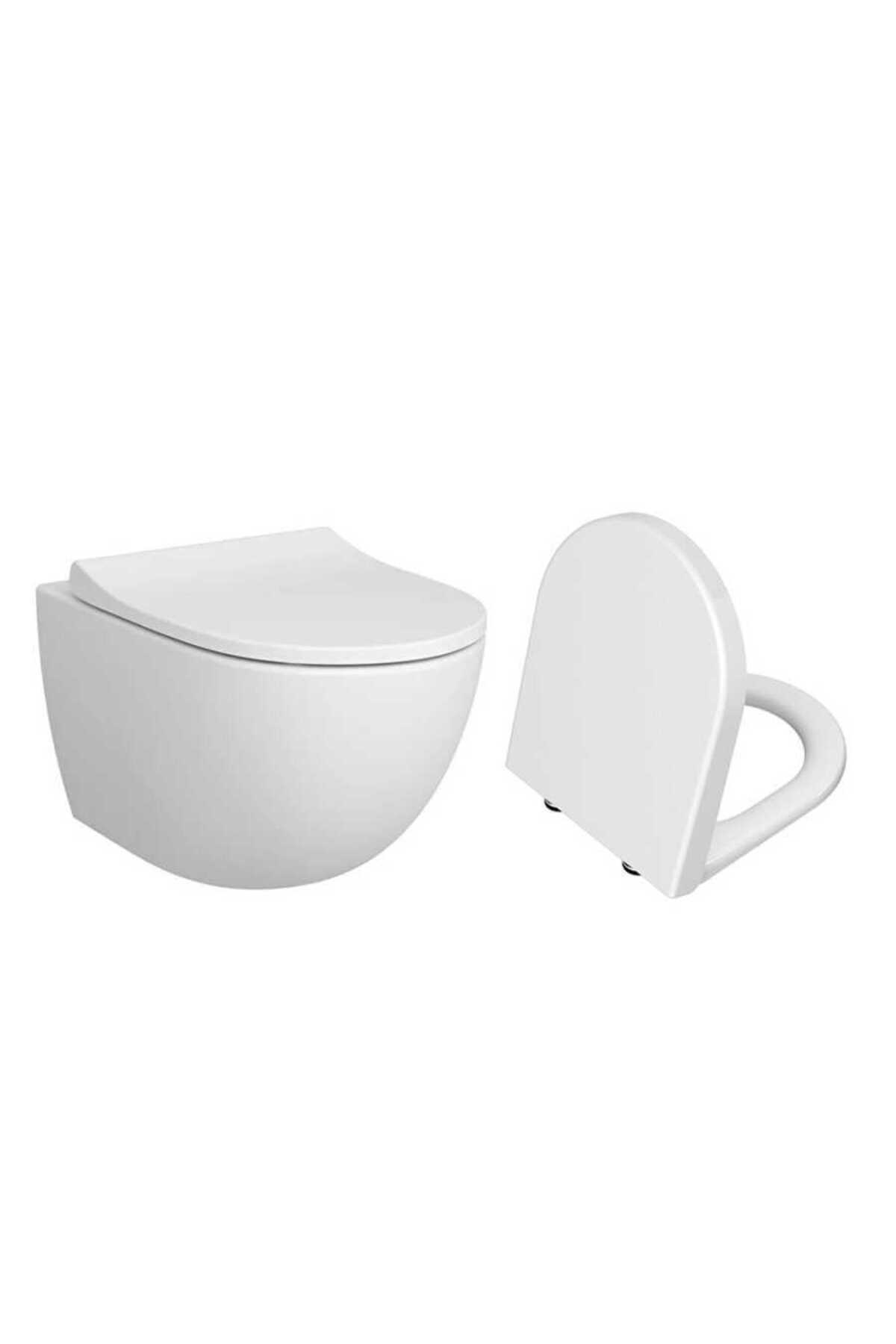 VitrA Sento Rim-Ex Asma Klozet ve Kapak Takımı, Beyaz