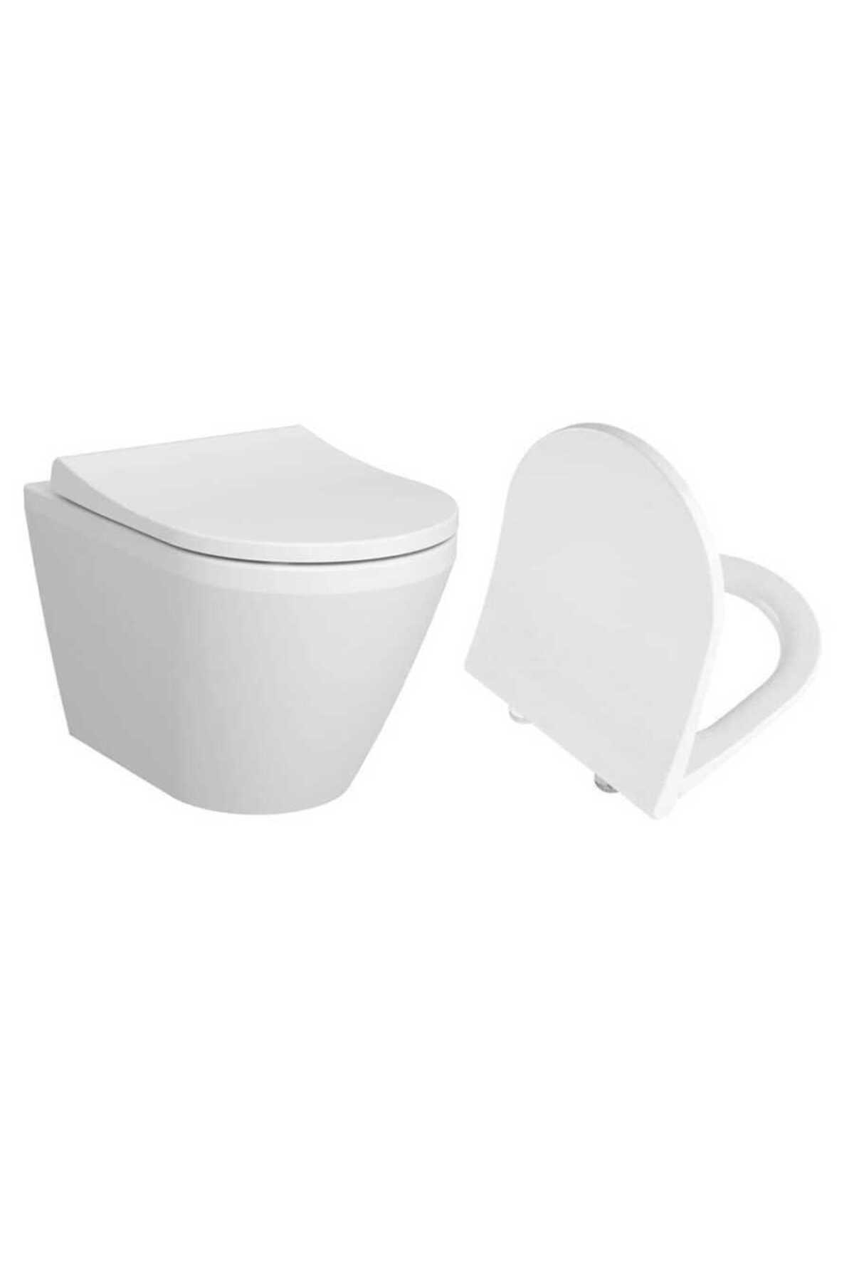 VitrA Integra Rim-Ex Asma Klozet ve Kapak Takımı, Mat Beyaz