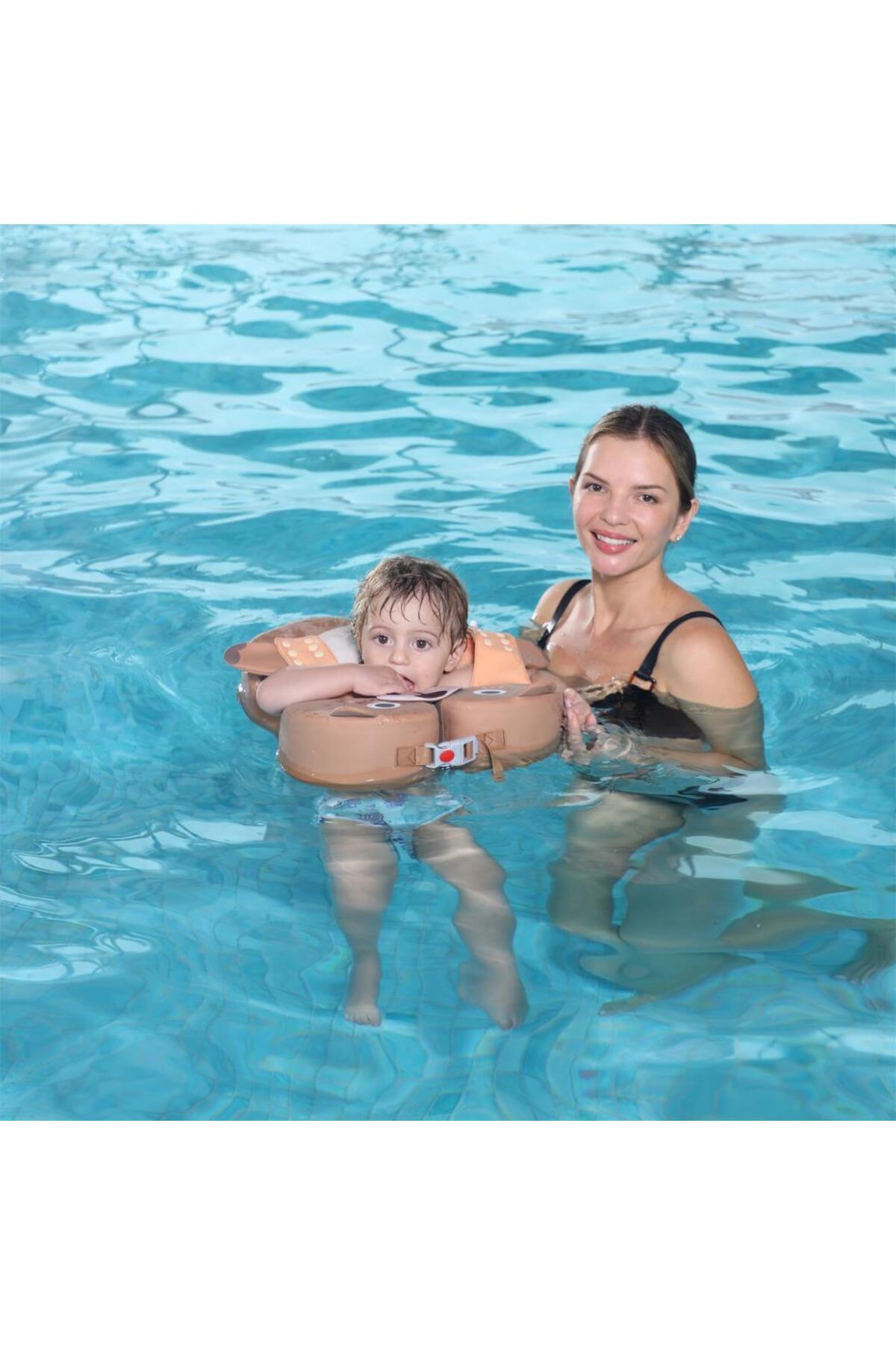 Mambobaby Katlanabilir Göğüs Destekli Yüzme Simidi - Ayı fotoğrafı 4 (önizleme)