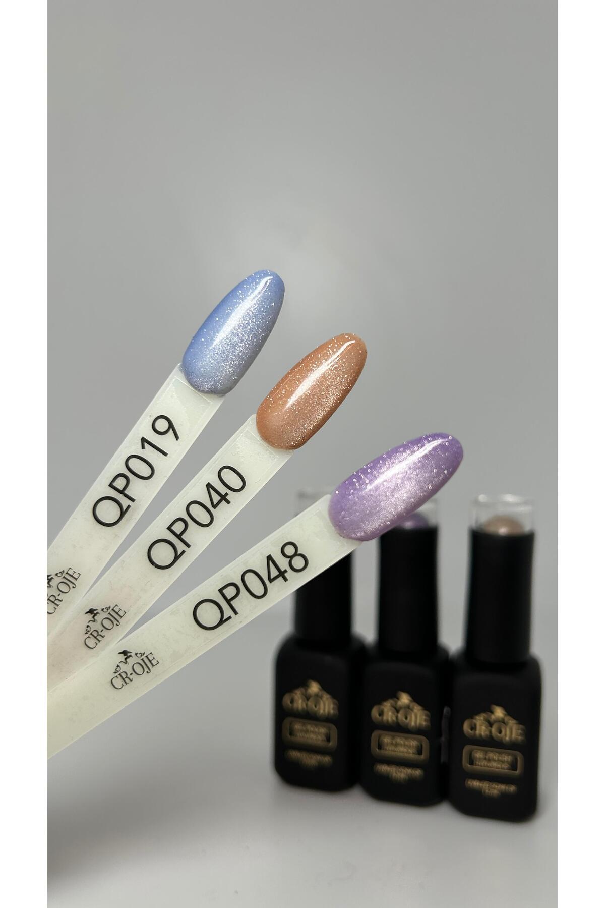 Inci Tanecikli Manyetik Cat Eye / Kedi Gözü- QP019 (12 ML) — رنگارنگ yenicateyeserisi — تصویر 5 از 6