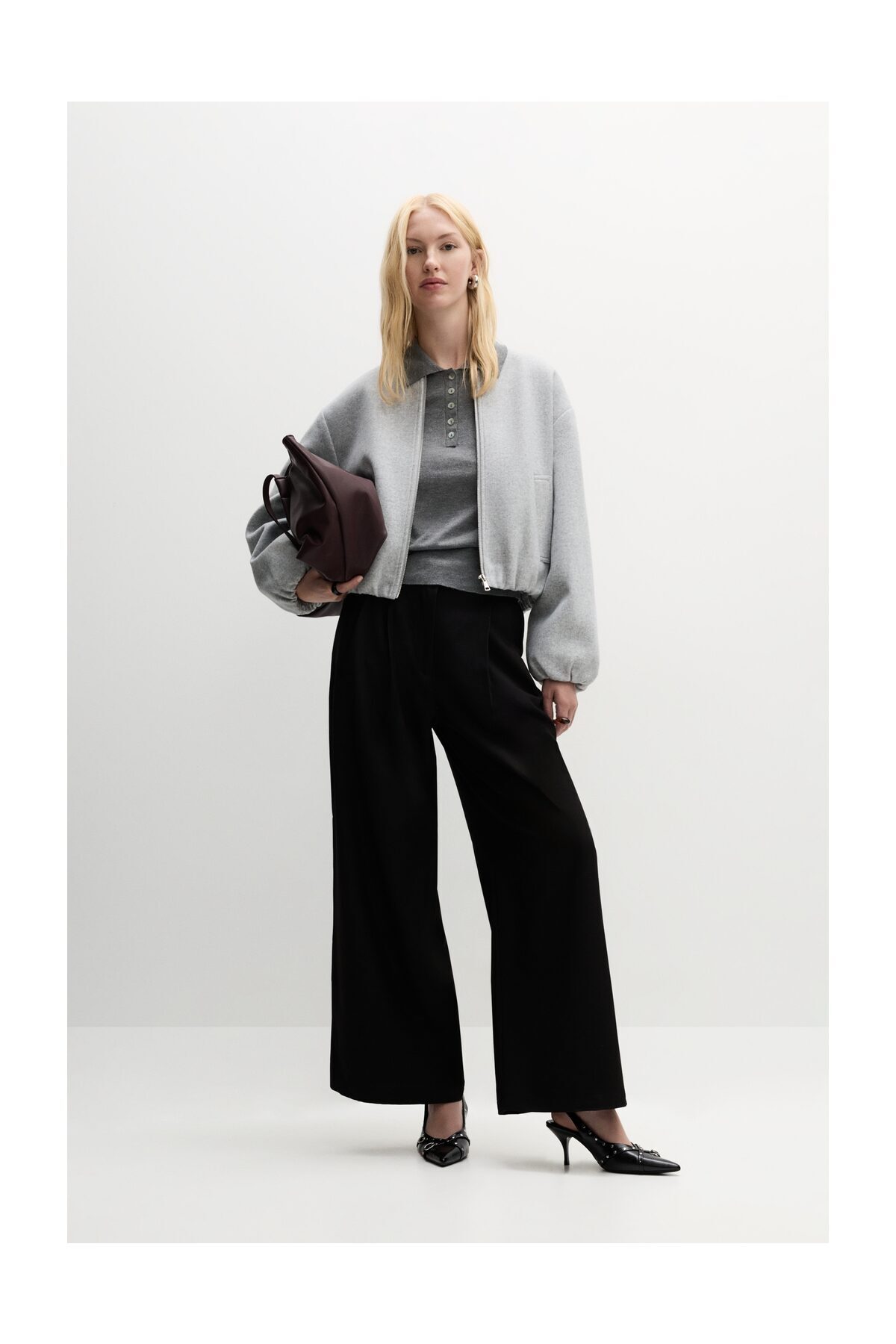 LEFTIES Kobieta Sukienka spodnie z szerokimi nogawkami