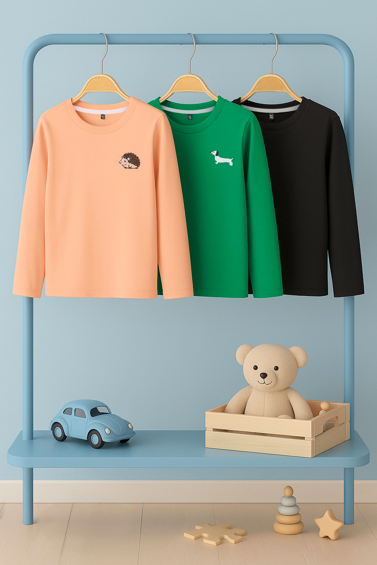 trendyolkids-unisex-orange-animal-long-regula