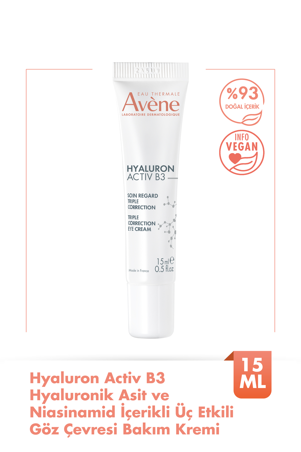 Avene Hyaluron Activ B3 Göz Çevresi Bakım Kremi 15 ml