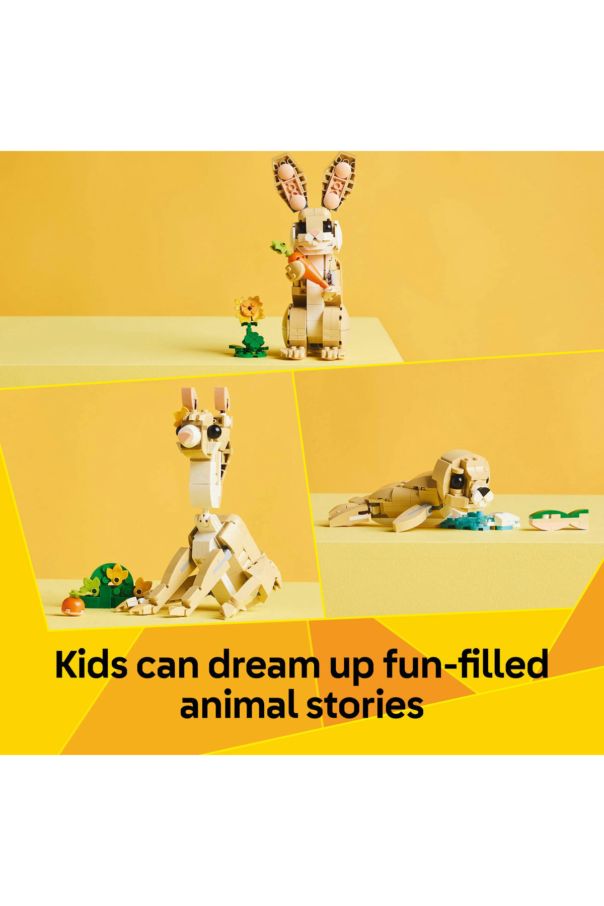 ® کریِیتور اسباب‌بازی حیوانی پلی‌ست خرگوش بامزه ۳ در ۱ ۳۱۱۶۲