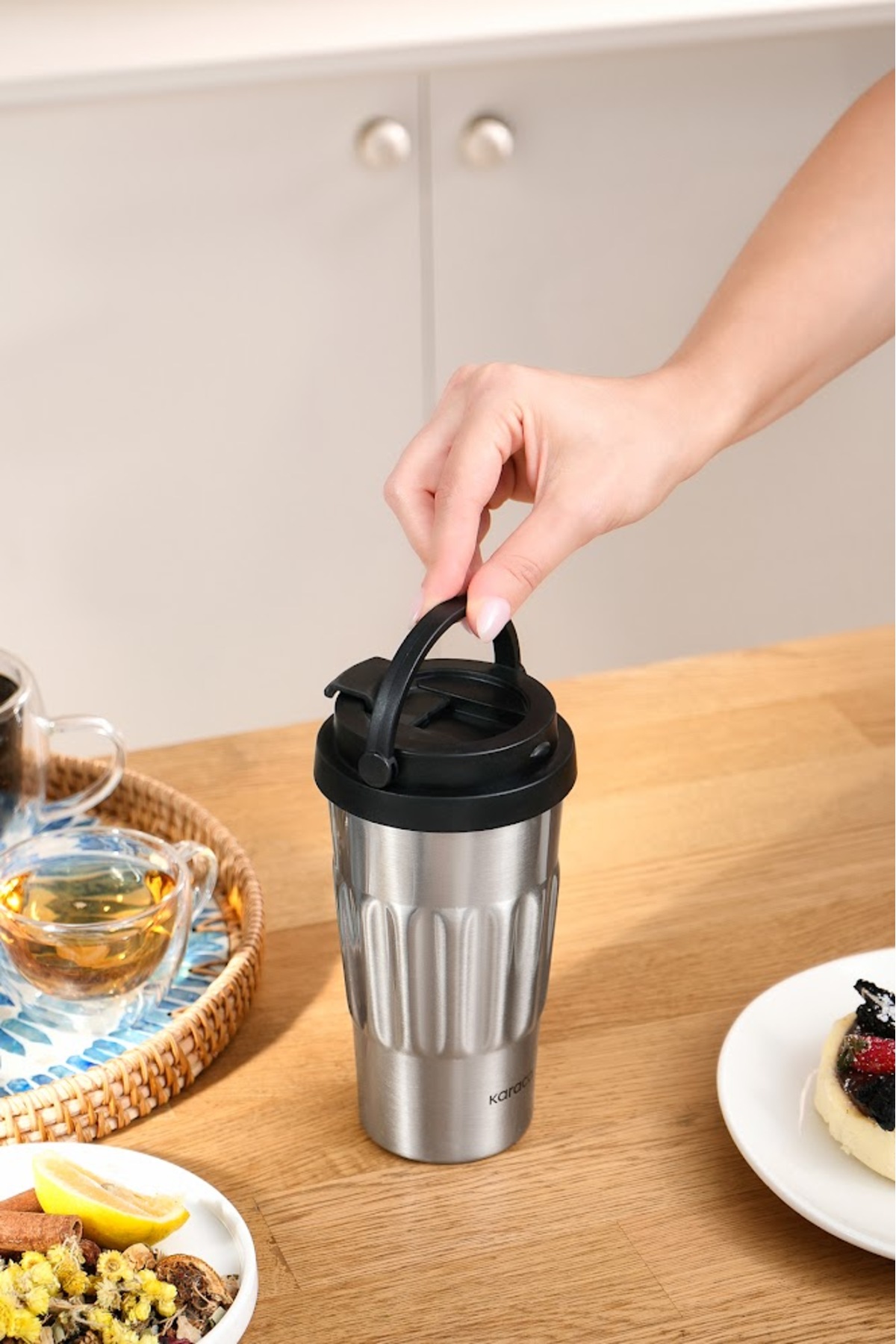 فلاسک  نقره اي کاراجاKaraca | 1.00023E+12 اورجینال - تصویر 3