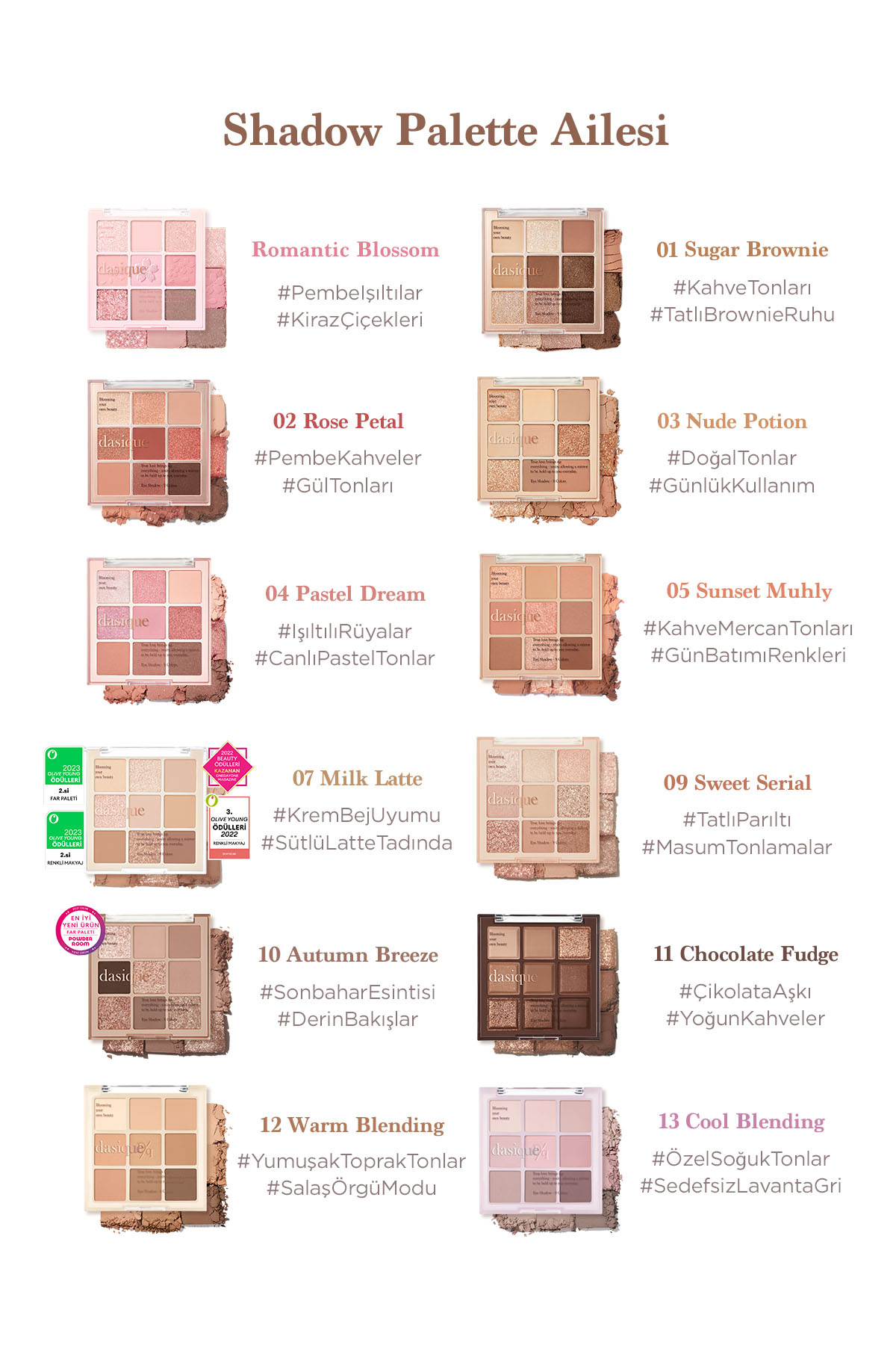 سایه چشم  رنگارنگ dasique | 111647 اورجینال - تصویر 5