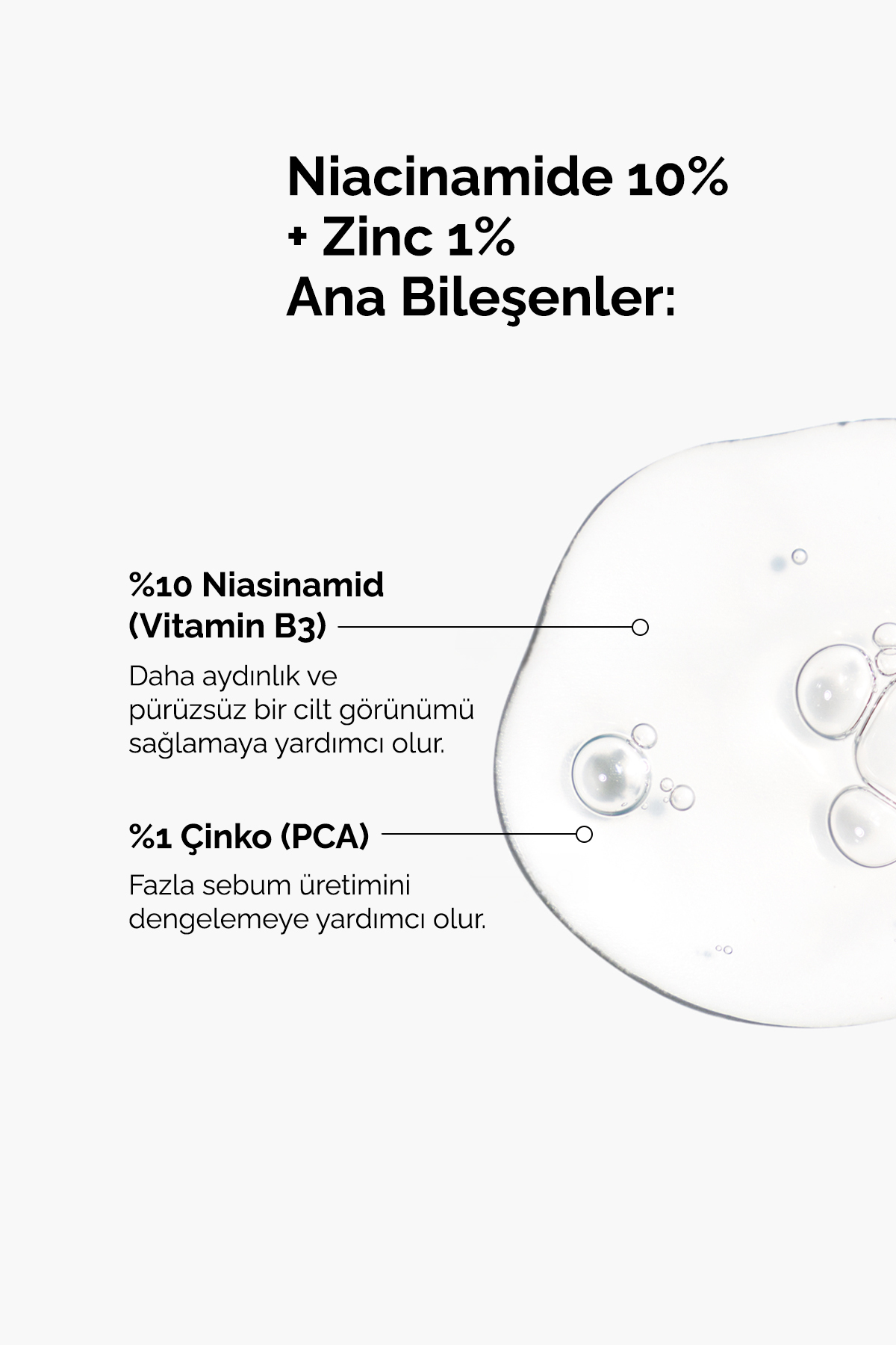 Niacinamide 10% + Zinc 1% - Leke ve Gözenek Görünümü Karşıtı Serum 60ml — 769915195958 — تصویر 5 از 8
