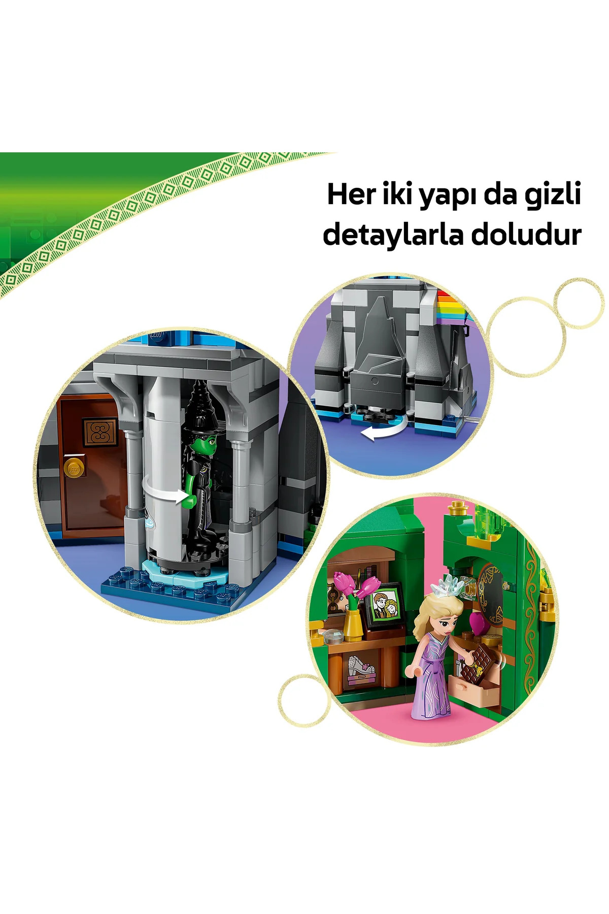 ® شهر زمردی ویدیک و قلعه کیامو کو ۷۵۶۸۹ – اسباب‌بازی ساختنی برای سنین ۹ سال به بالا (۸۶۰ قطعه)