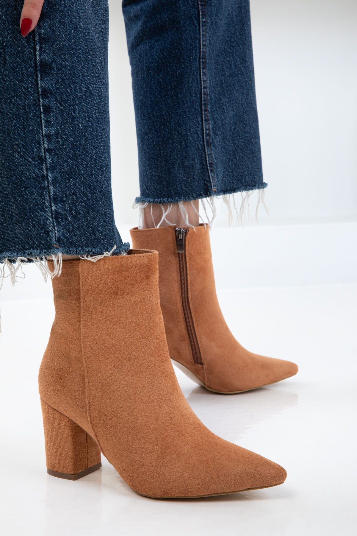 Tan Suede Women's Boots & Booties 21065 2