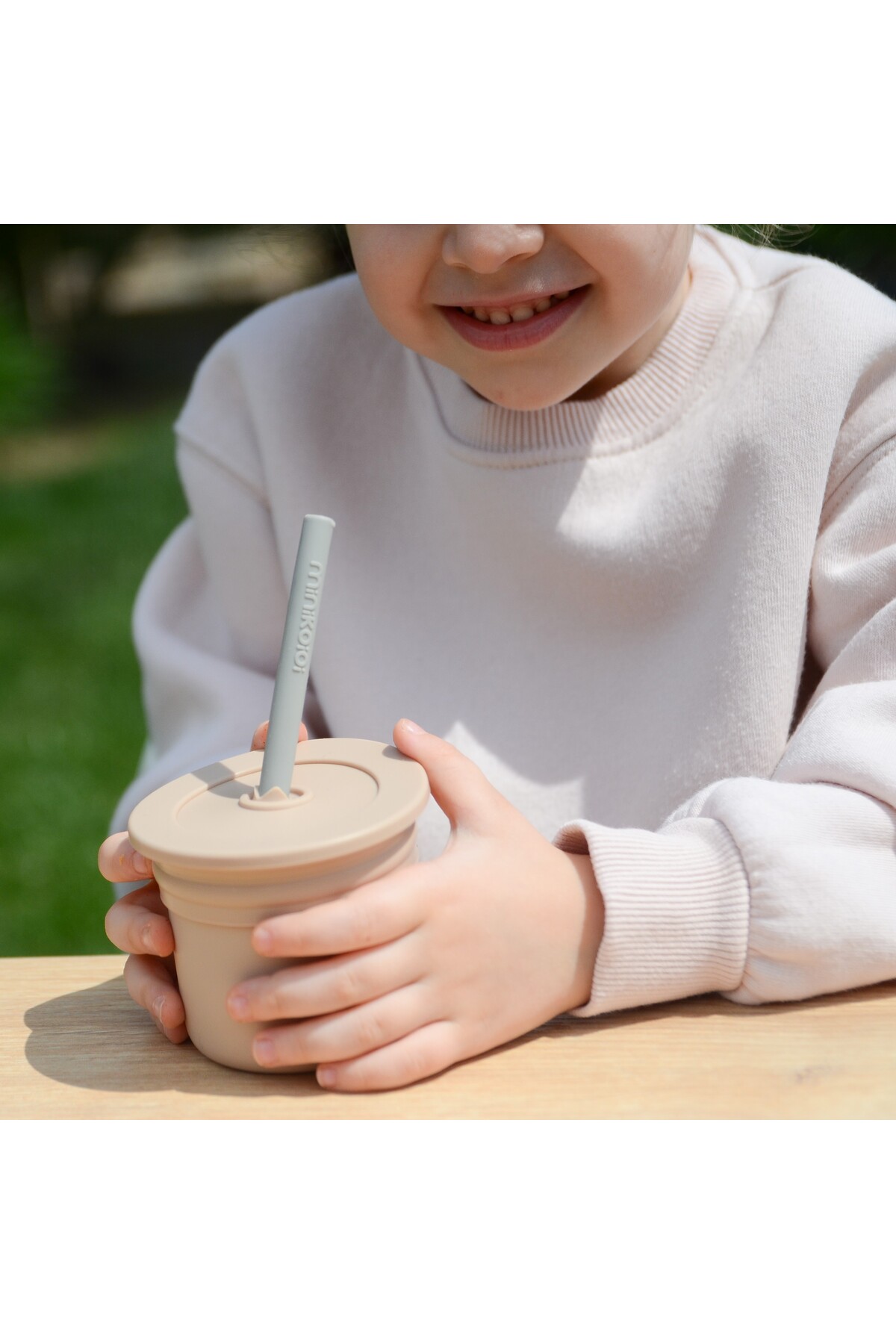 OiOi Ham + Hüp Atıştırma Seti | Bubble Beige – Powder Grey fotoğrafı 7 (önizleme)