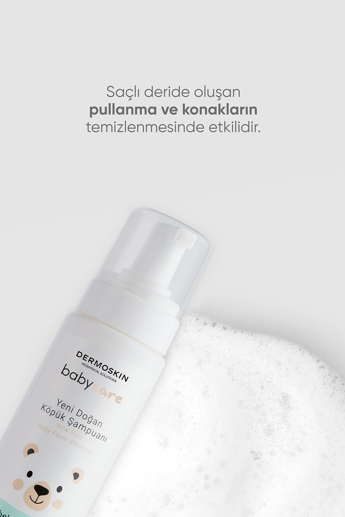 Dermoskin Bitkisel Bebek Yenidoğan Köpük Şampuanı | Probiyotikli Koruma Sistemi 200 ml fotoğrafı 4 (önizleme)