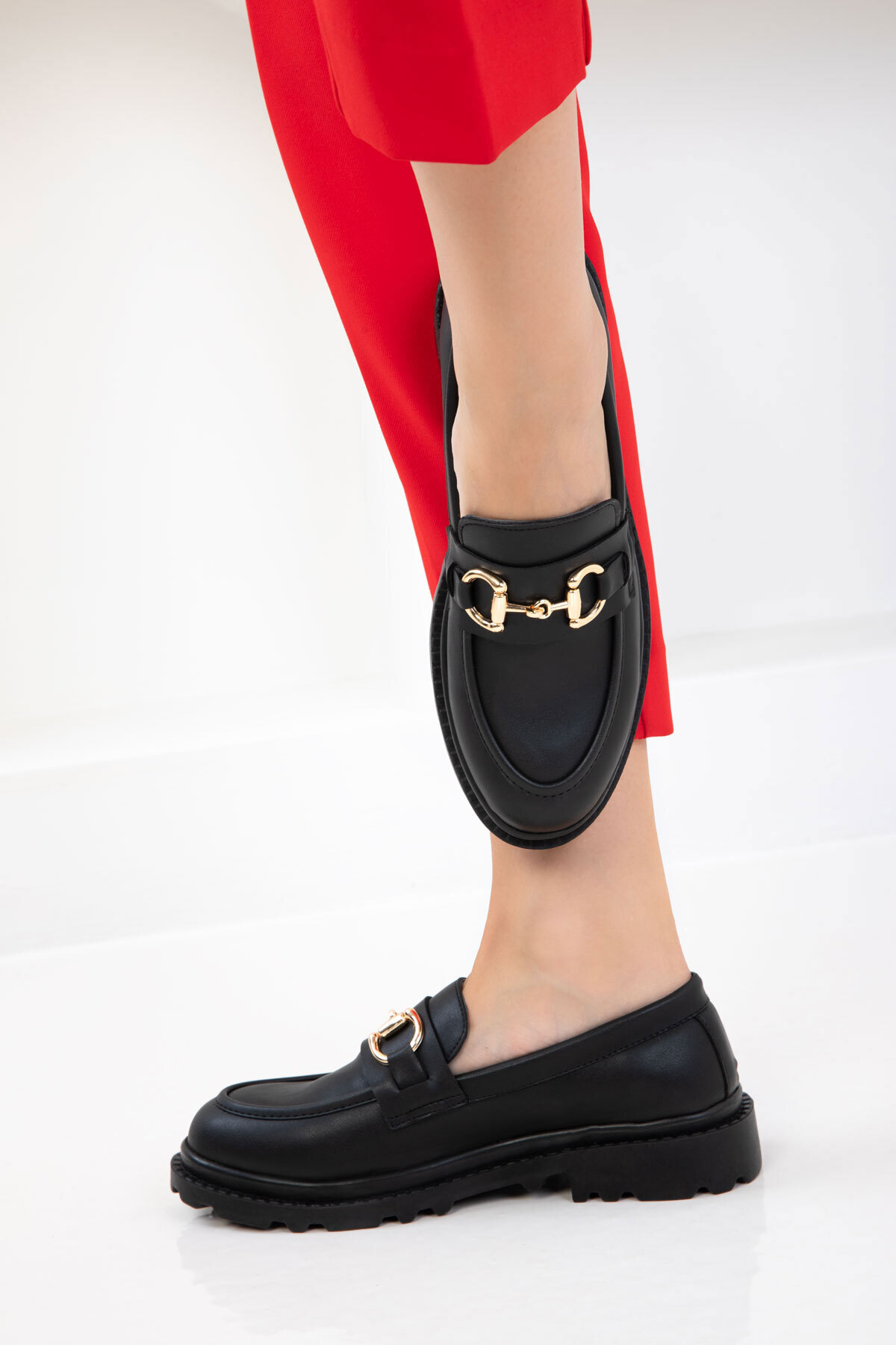 SOHO  Siyah Kadın Loafer Ayakkabı 21050 - Görsel 2