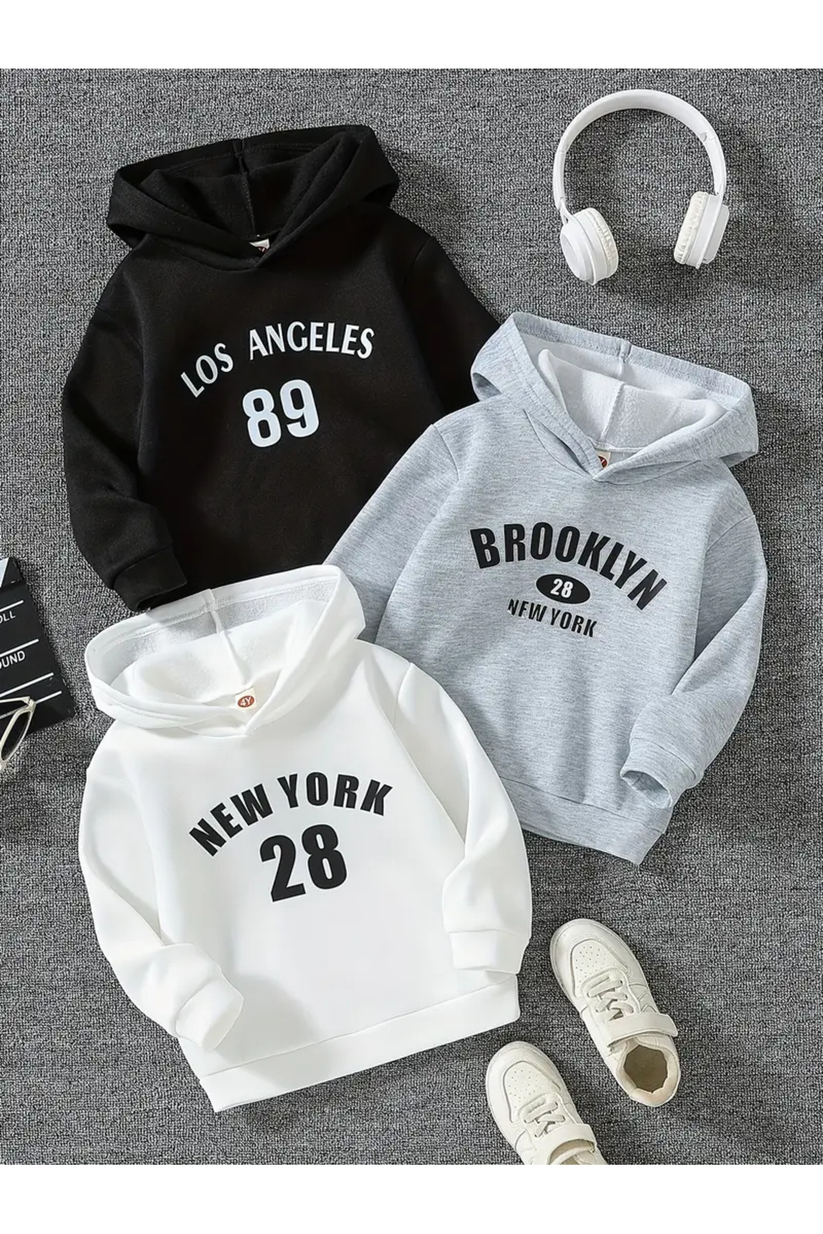 LOUİSA Erkek-Kız Çocuk 3'lü Paket LosAngeles89-Brooklyn-NewYork28