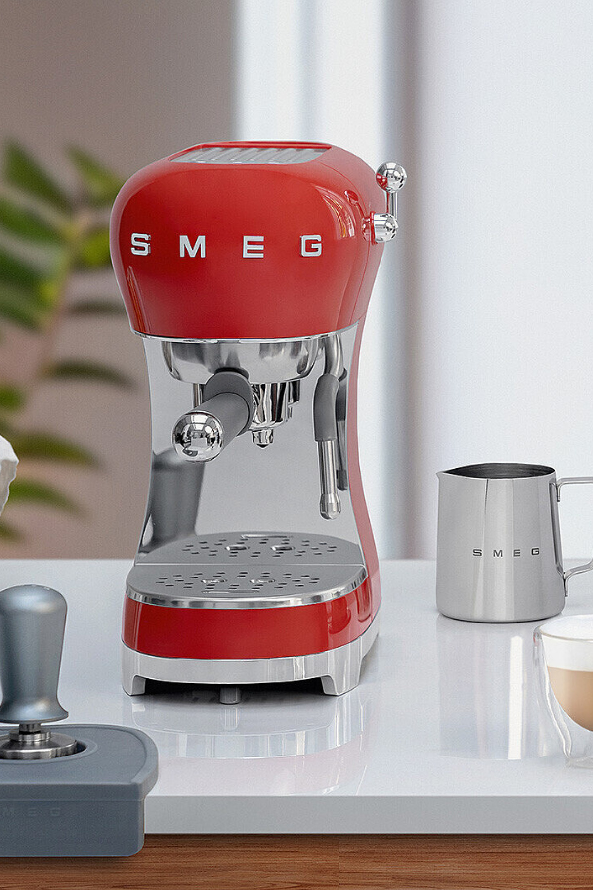 SMEG 50's Style Kırmızı Espresso Kahve Makinesi