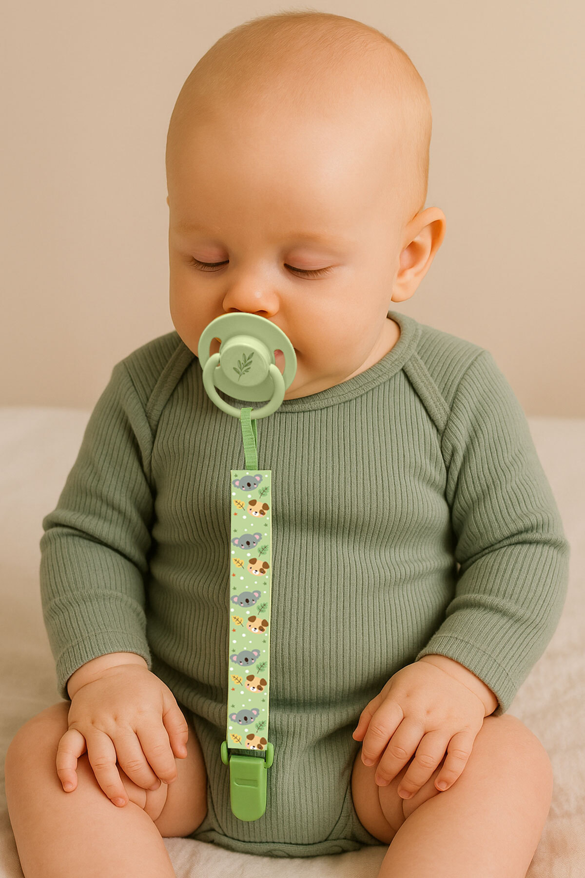 Wee Baby Zoo Emzik Bandı Yeşil fotoğrafı 5 (önizleme)