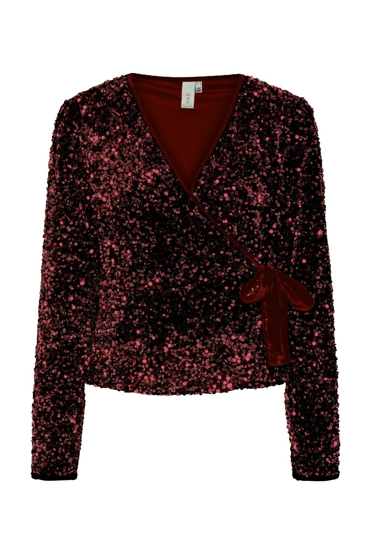 YAS. YASELLE LS WRAP TOP - SHOW- Trendyol