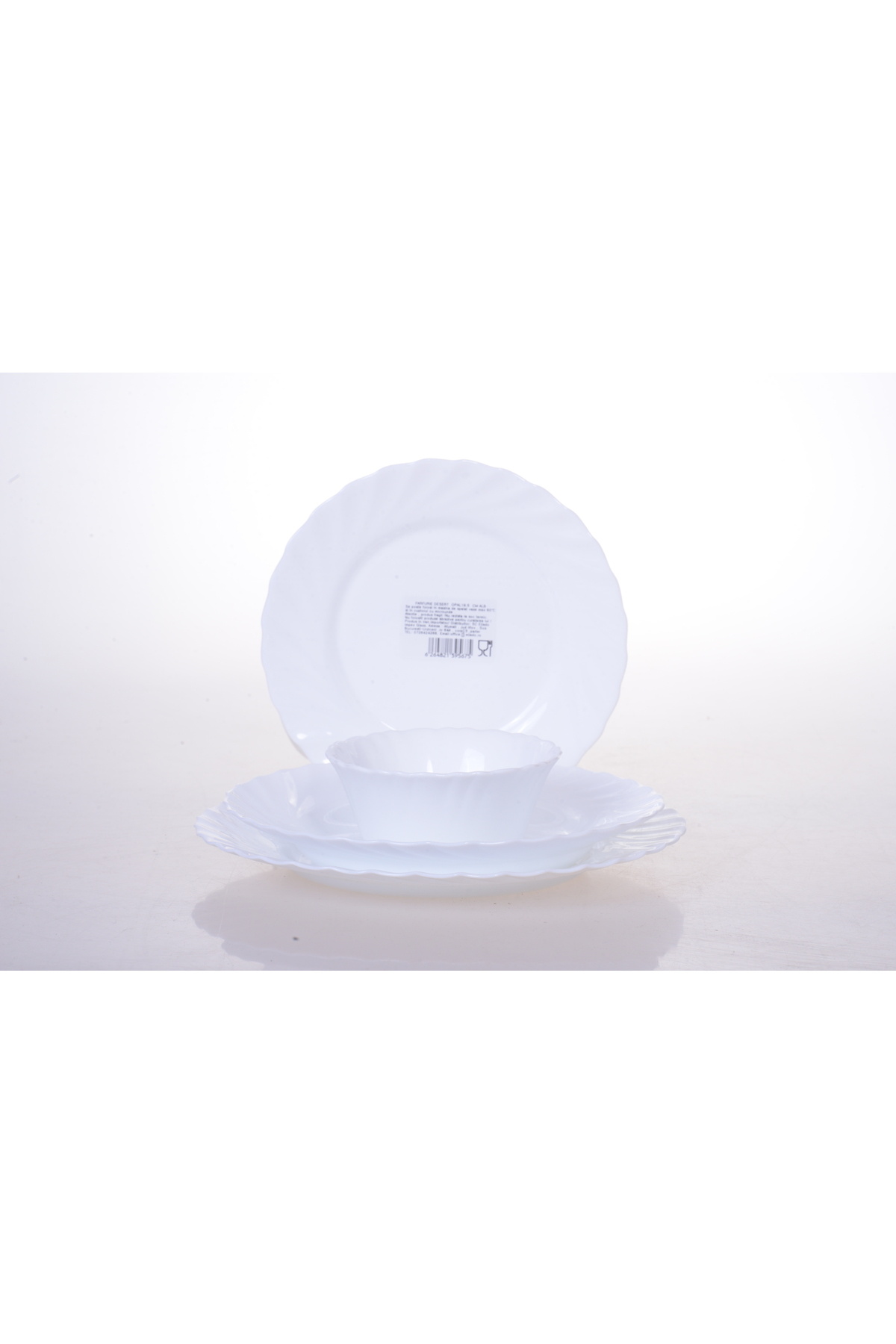 Eljado Eljado étkészlet, opál fehér, kerek, 16 darabos