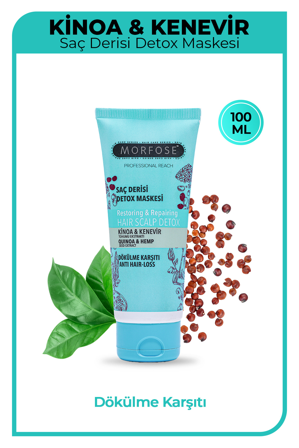 Morfose Kinoa Saç Derisi Detox Maskesi 100 ml - Dökülme Karşıtı
