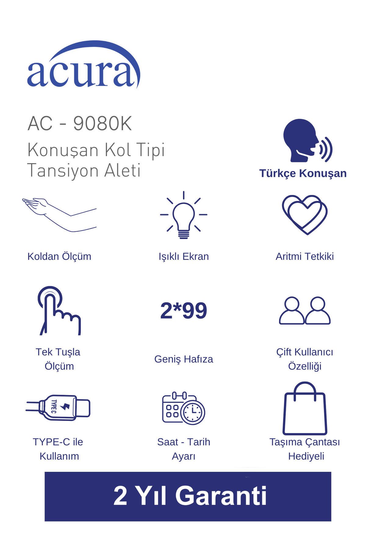 Ac 9080k Türkçe Konusan Ölçüm Aleti 2