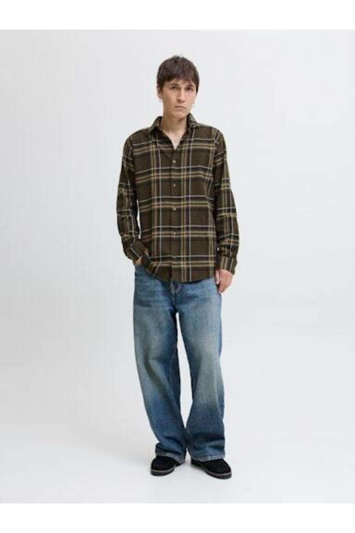 پیراهن جک اند جونز مردانه پنبه ای رنگارنگ  رنگارنگ Regular/رگولار     کژوال/روزمره | Jack & Jones 12279546 BD - تصویر 6