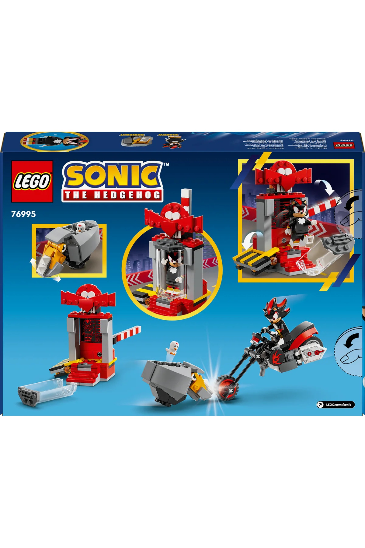 سونیک خارپشت™ شَدو خارپشت اِسکِیپ 76995 – مجموعه ساخت‌وساز برای سنین ۸ سال به بالا (۱۹۶ قطعه)