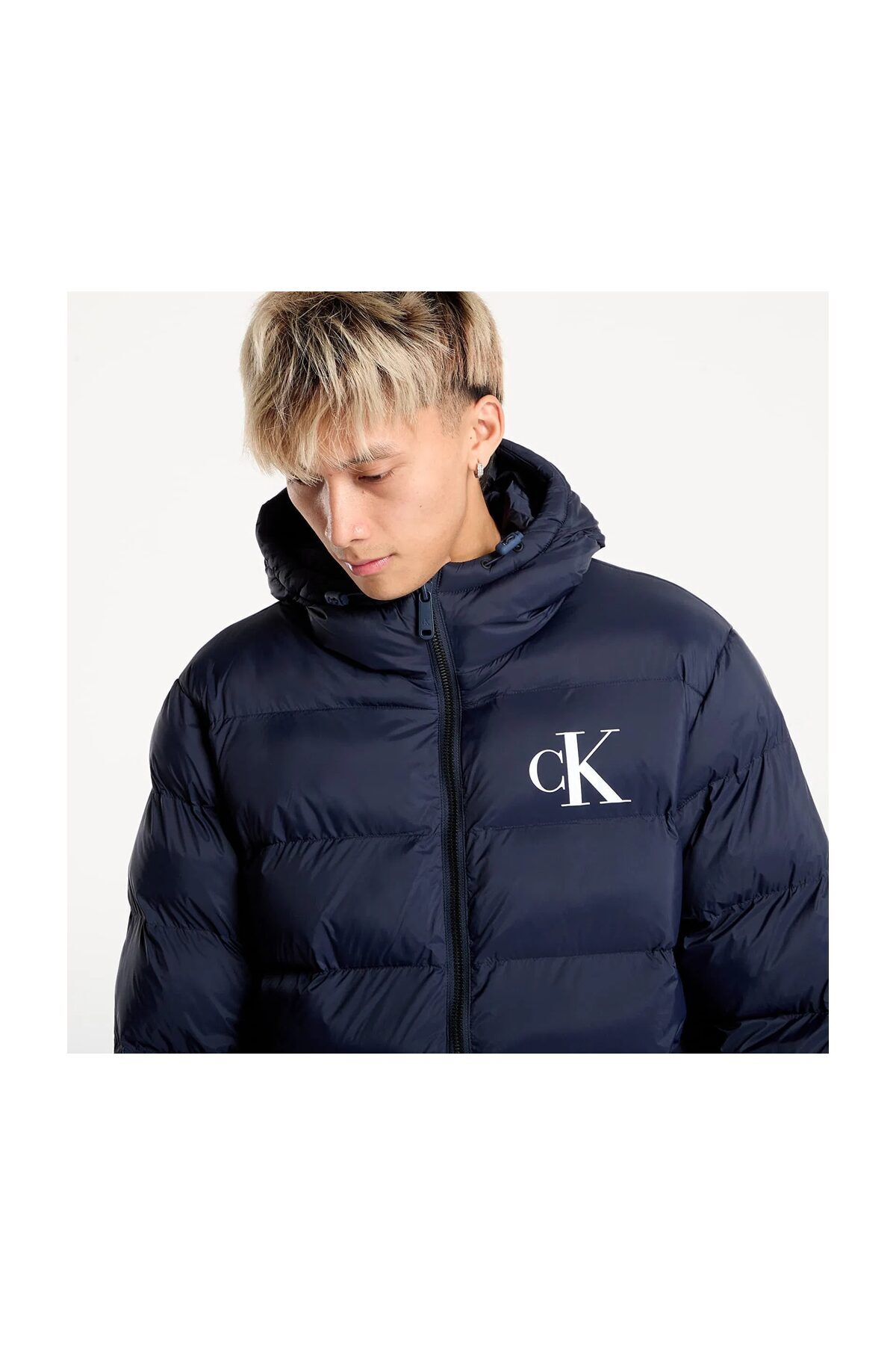 کاپشن مردانه رنگارنگ کلوین کلاین | LV04RD528G اورجینال - تصویر 6