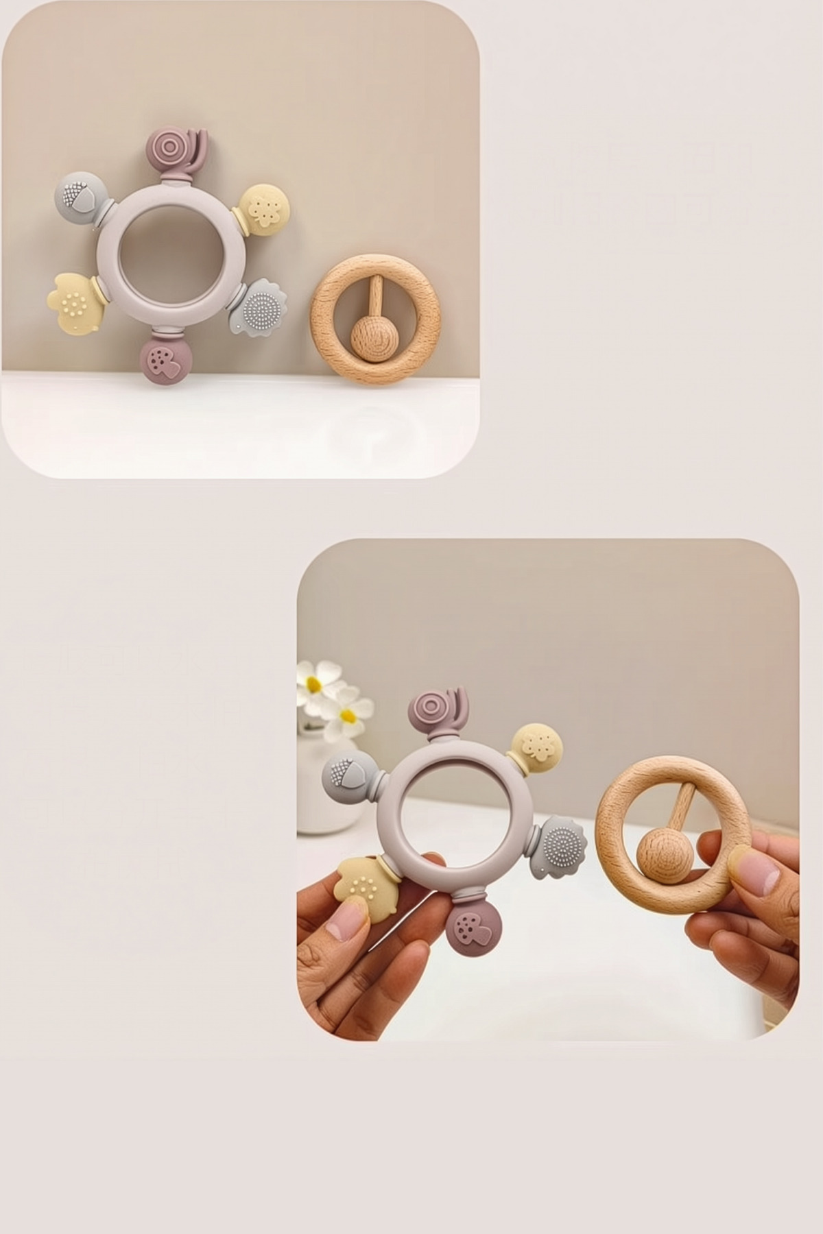 Kiwi Yummy Çıngıraklı Bebek Diş Kaşıyıcı–Ağrısız Diş Çıkarma, %100 Güvenli ve Organik, Annelerin Seçimi fotoğrafı 7 (önizleme)